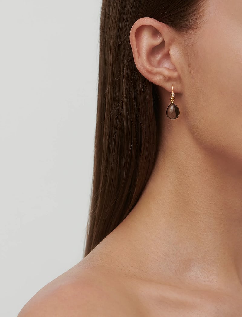 Julie Sandlau - Prima Ballerina Earrings - hängande örhängen - smokey - 0