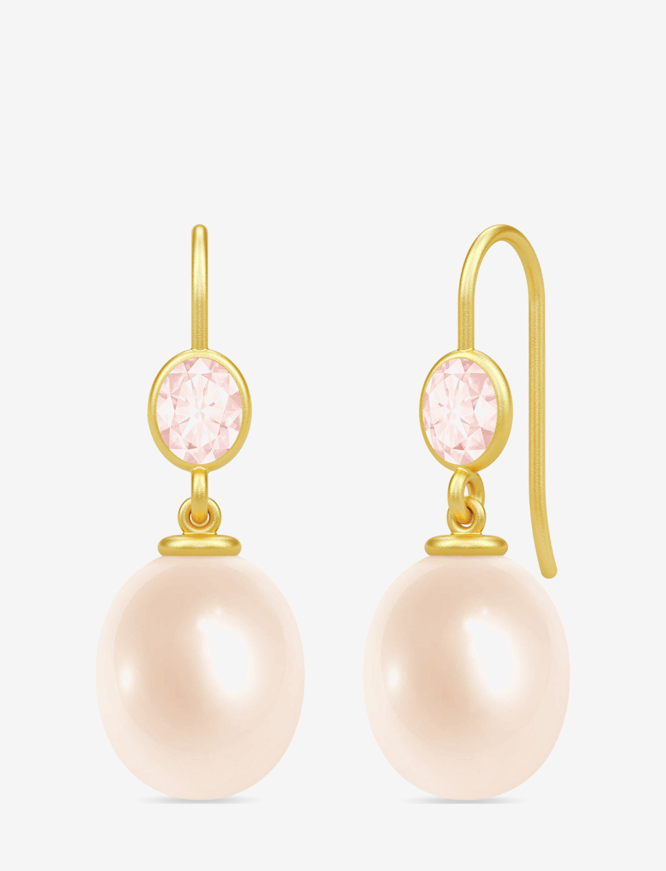 Julie Sandlau - Callas Earrings - pearl earrings - gold - 1