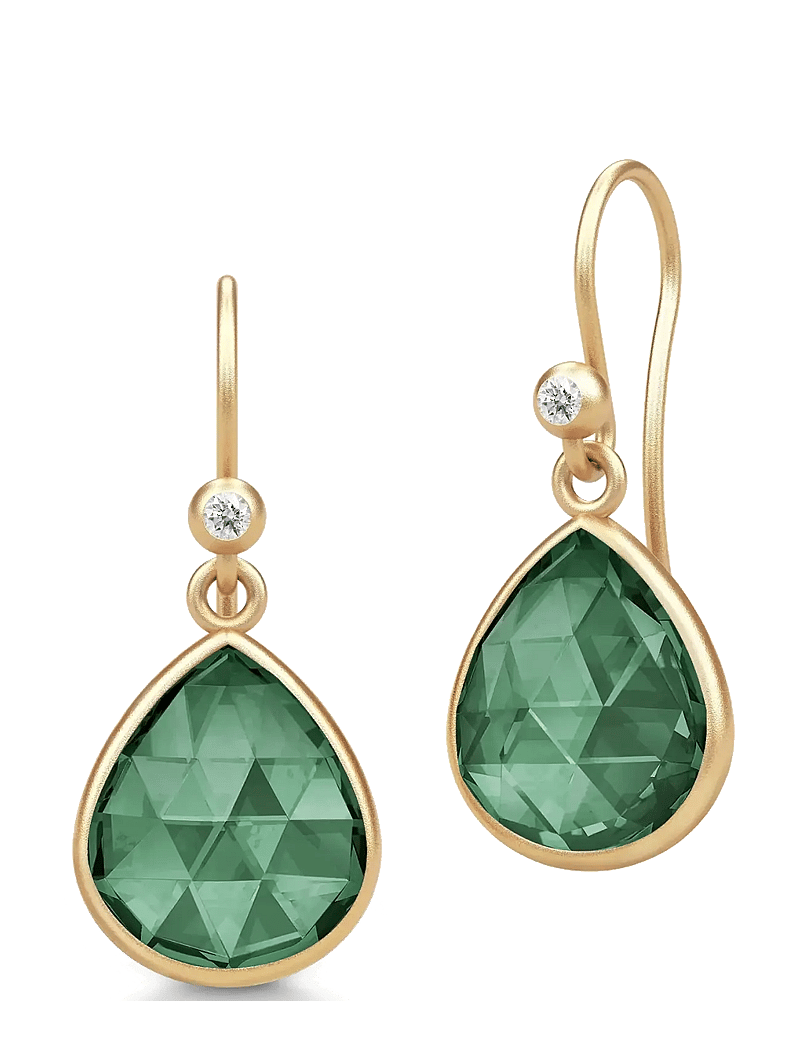 Julie Sandlau - Lea Earrings - hängande örhängen - turmalin - 1
