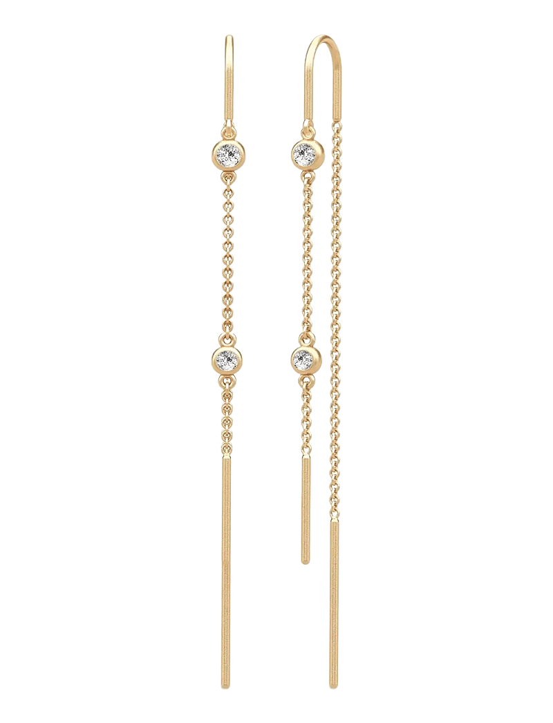 Julie Sandlau - Grace Chain Earring - hängande örhängen - gold - 1