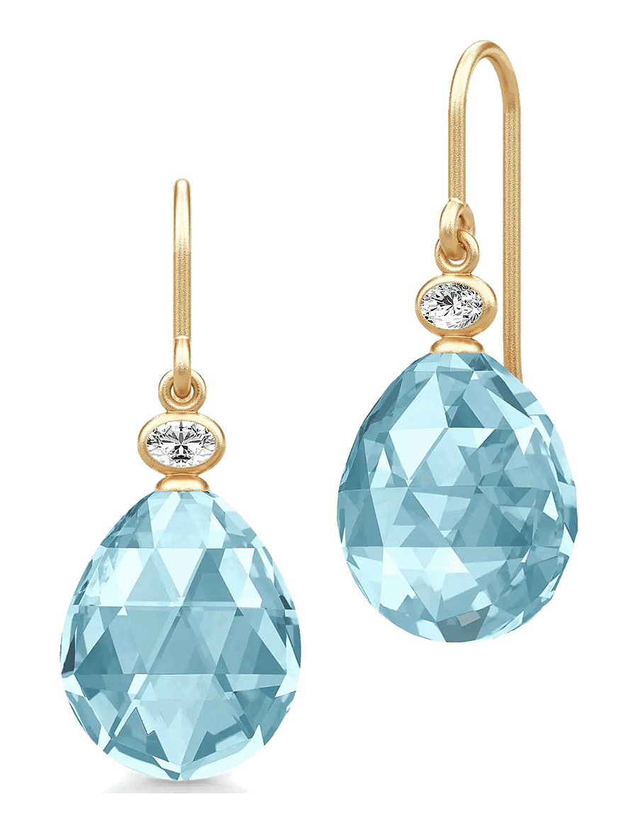 Julie Sandlau - Ofelia Earrings - ohrhänger - ice blue crystal - 1