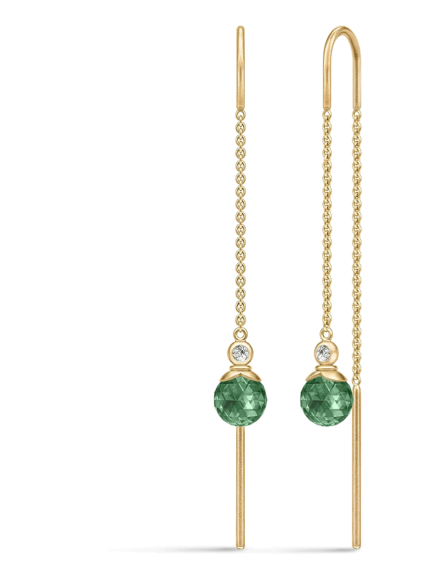 Julie Sandlau - Berry Chain Earrings - ohrhänger - turmalin - 0