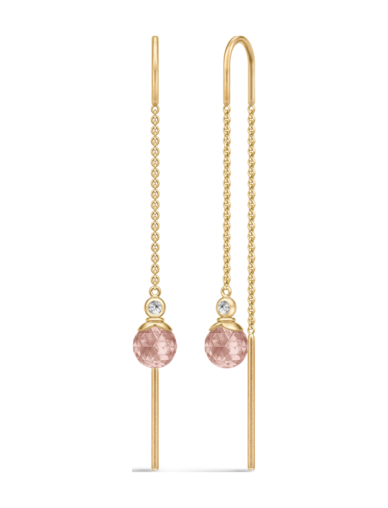 Julie Sandlau Berry Chain Earring, Damen, Kette Fadenohrringe, Gold, Gr.ONE SIZE