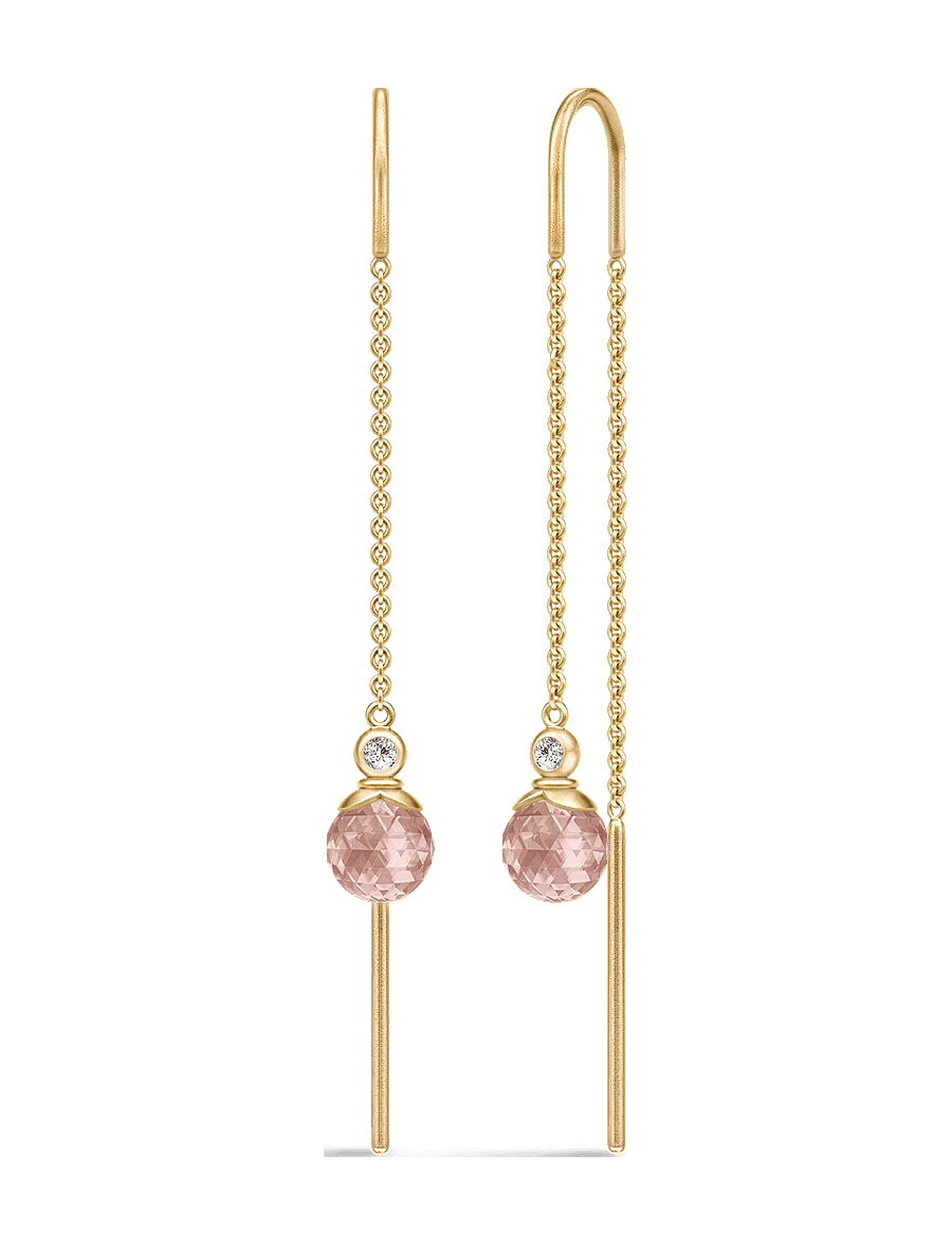 Julie Sandlau - Berry Chain Earring - turmalin rose - 0