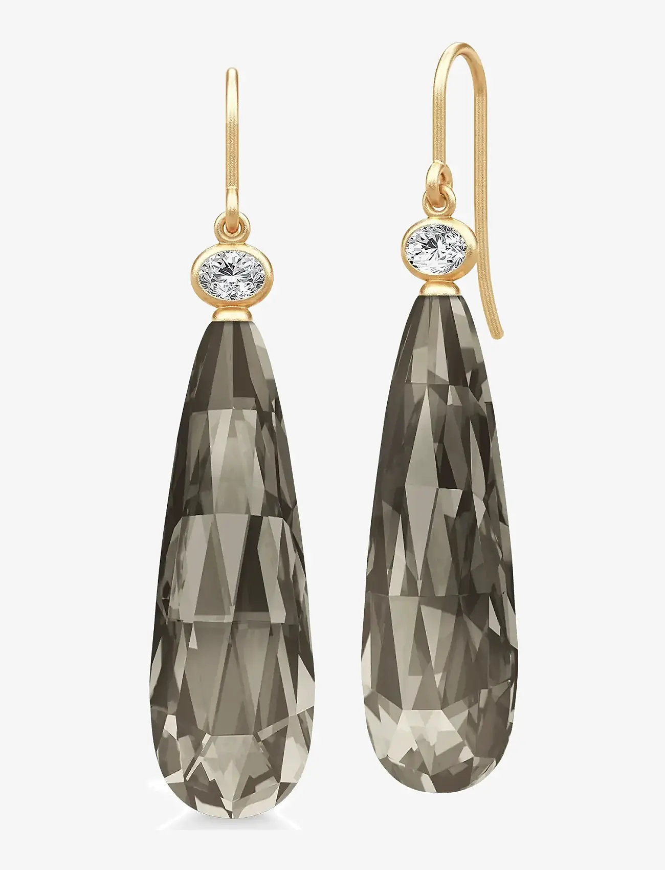 Julie Sandlau - Ofelia Drop Earrings - ohrhänger - smokey - 1