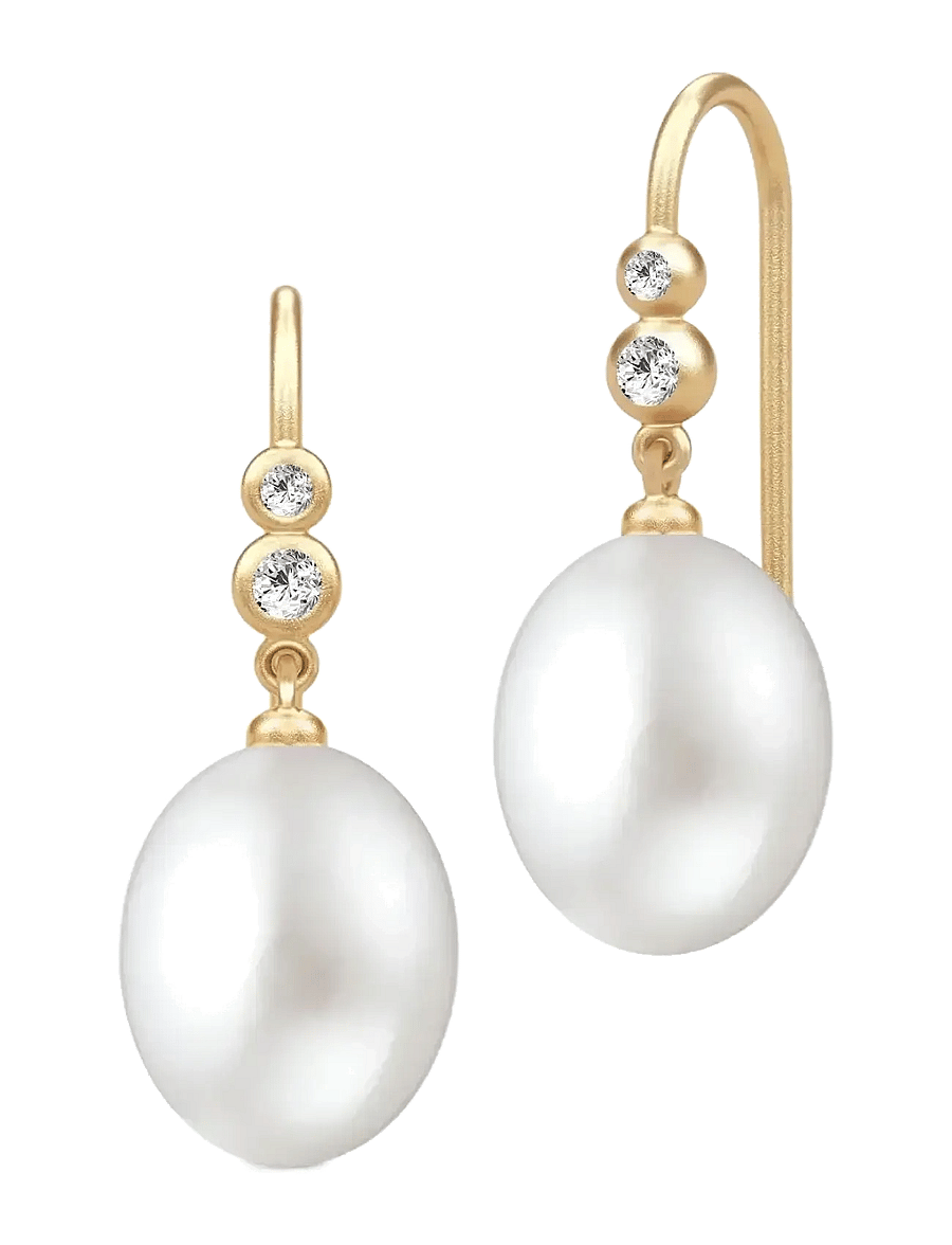 Julie Sandlau - Perla Earrings - white pearl - 1