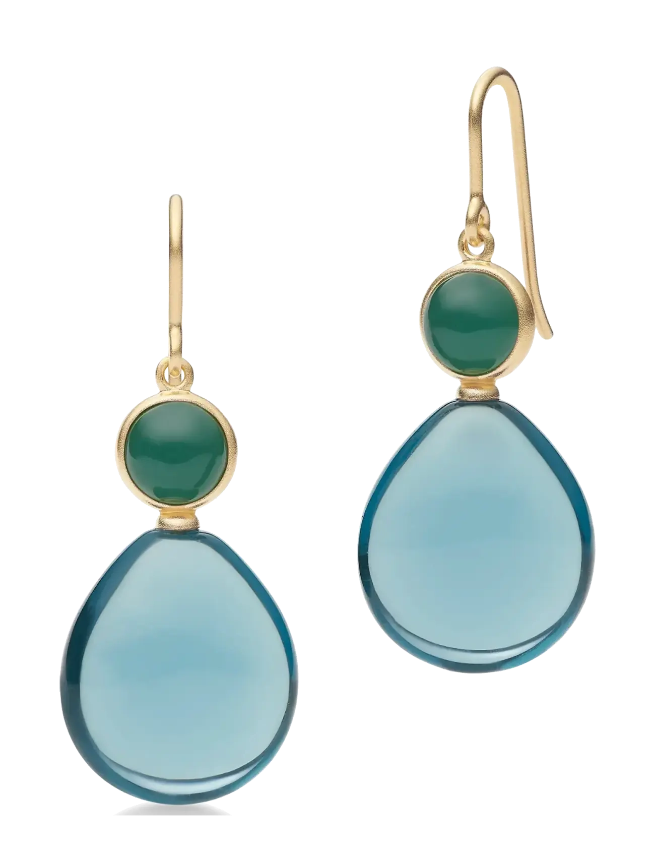 Julie Sandlau Prime Drop Earrings - Basics - MIDNIGHT & LONDON BLUE / blue
