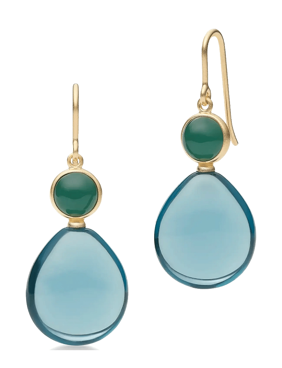 Julie Sandlau - Prime Drop Earrings - ohrhänger - midnight & london blue - 1