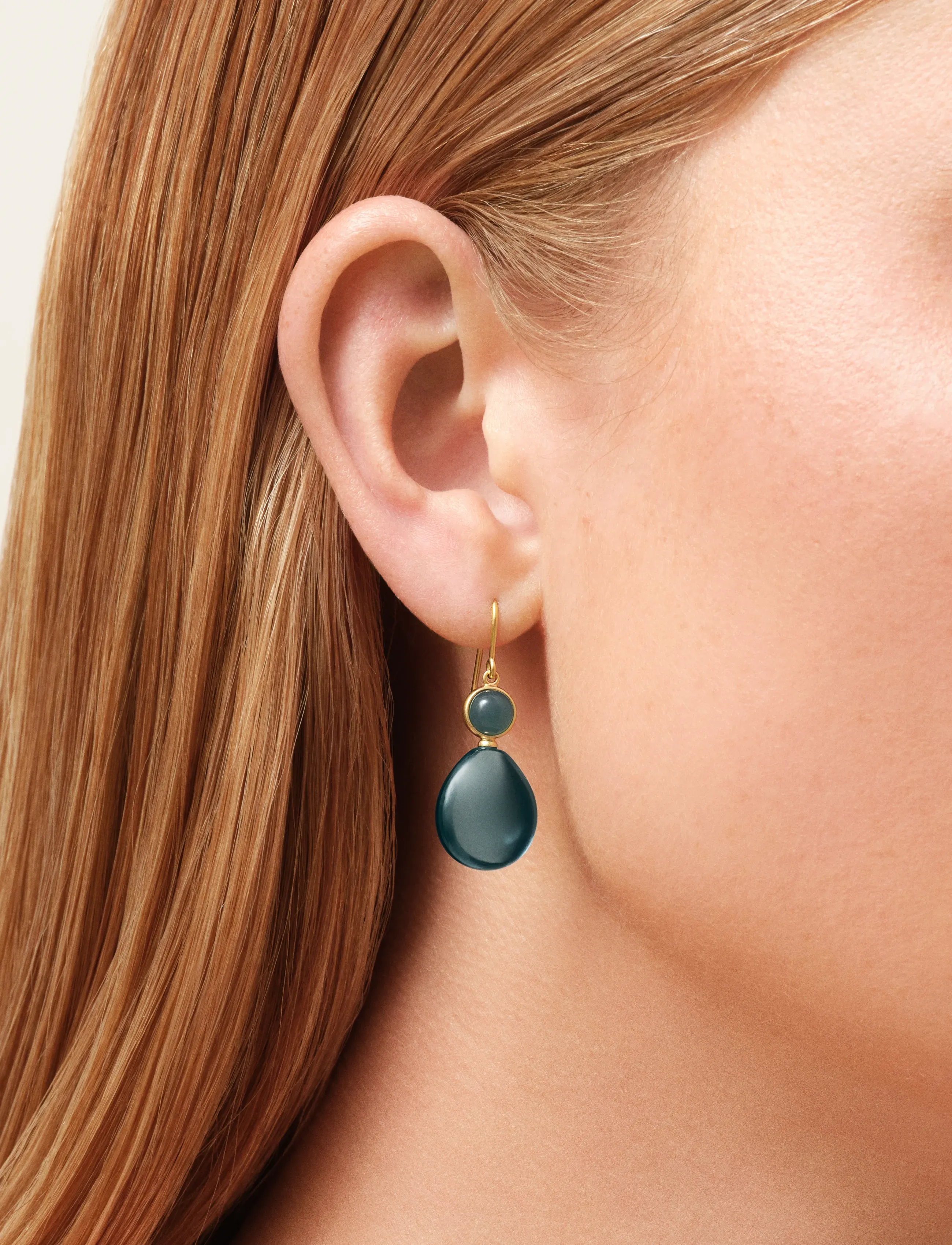 Julie Sandlau - Prime Drop Earrings - pendant earrings - midnight & london blue - 0