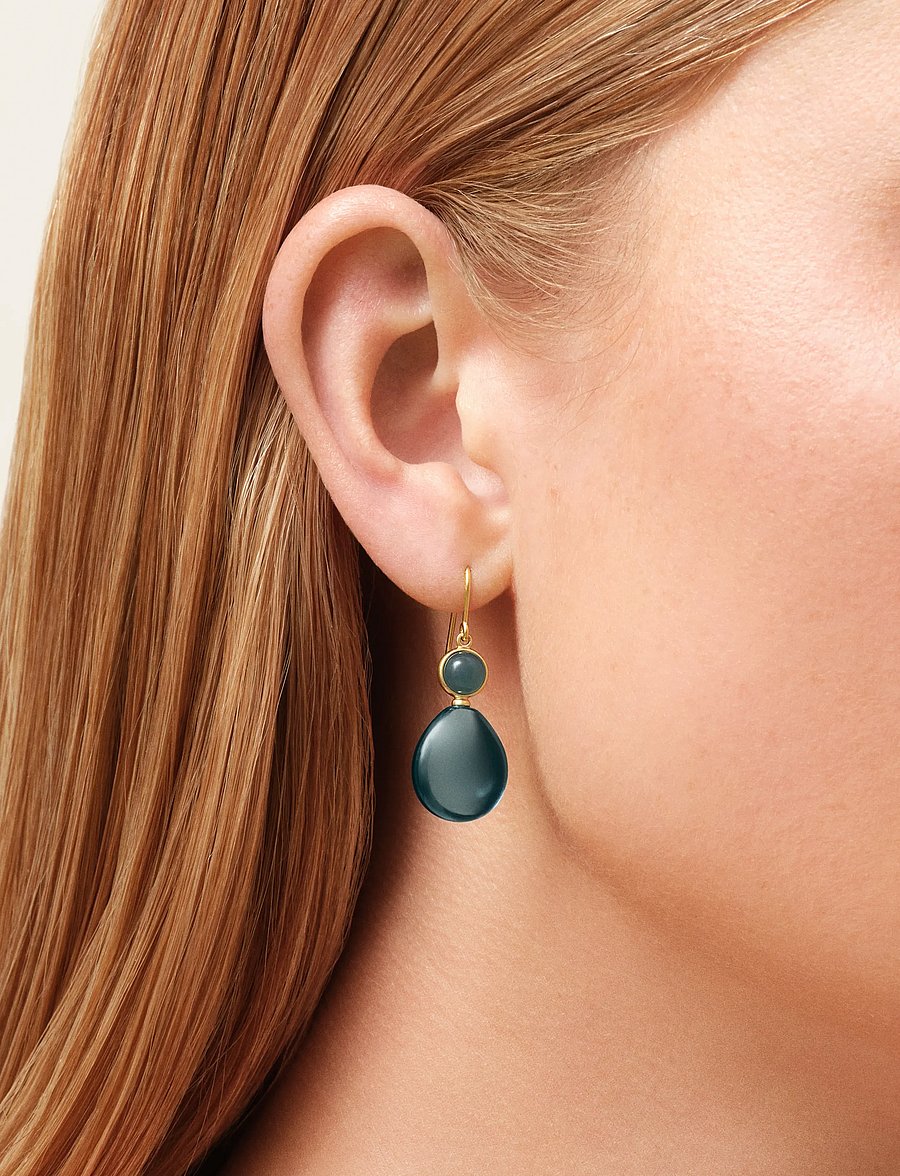 Julie Sandlau - Prime Drop Earrings - ohrhänger - midnight & london blue - 0