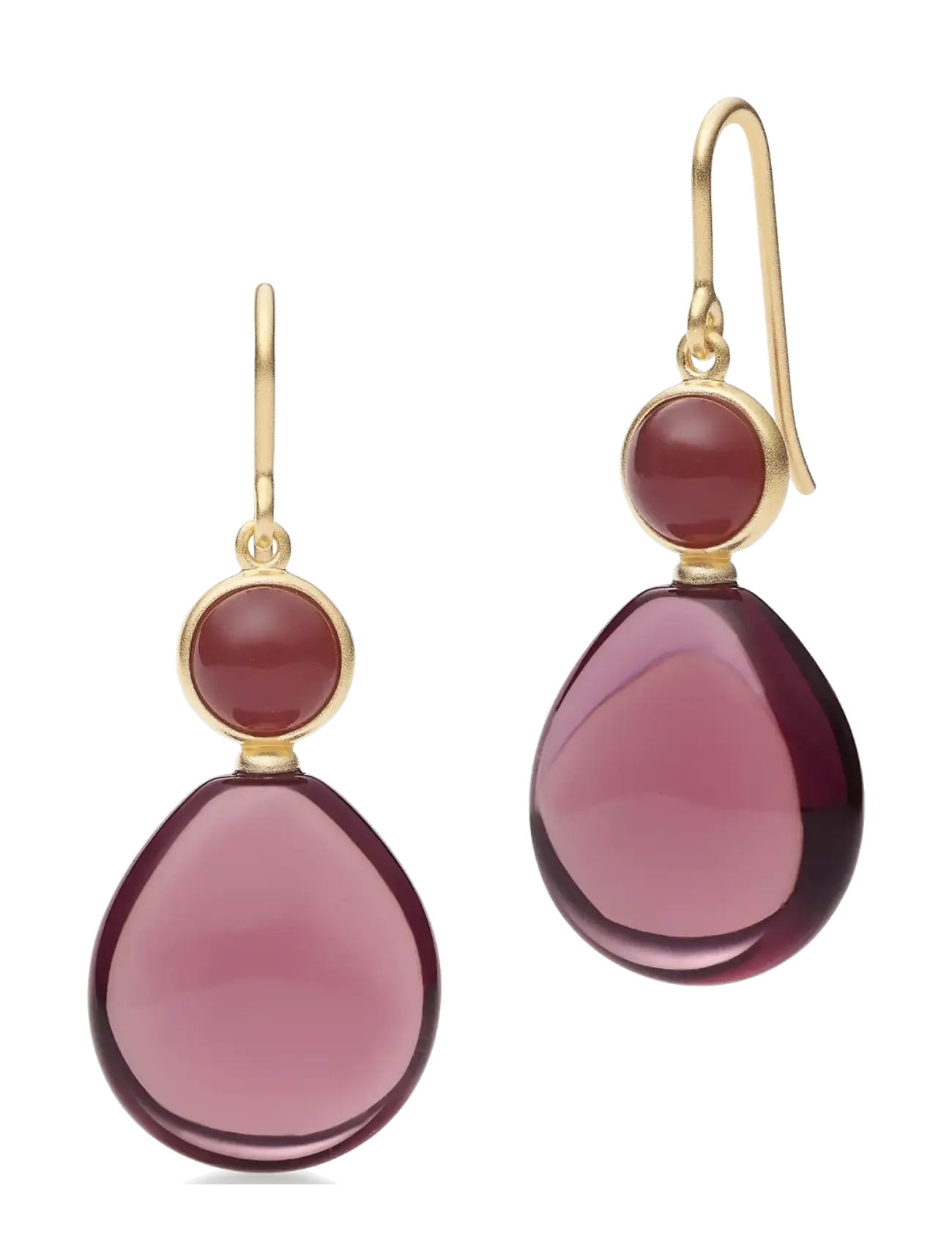 Julie Sandlau Prime Drop Earrings - Basics - RHODLITE / pink/rose
