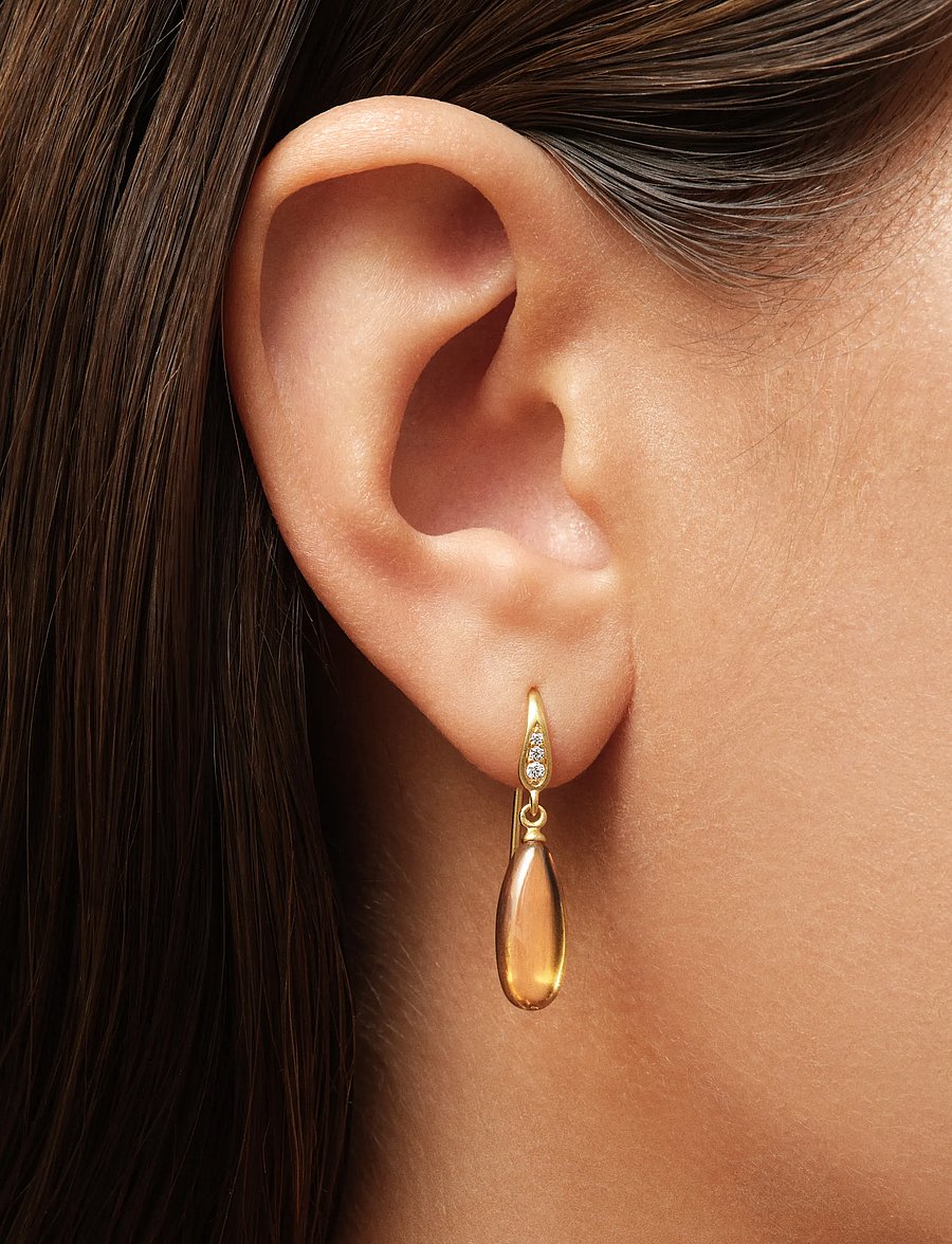 Julie Sandlau - Fay Earrings - ohrhänger - champagne - 0