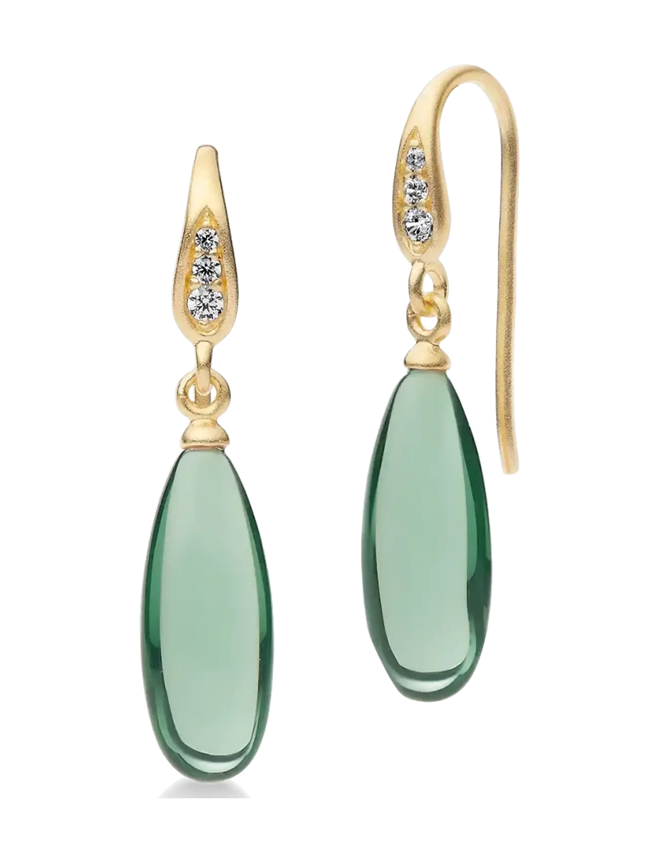Julie Sandlau Fay Earrings - Basics - TURMALIN / green