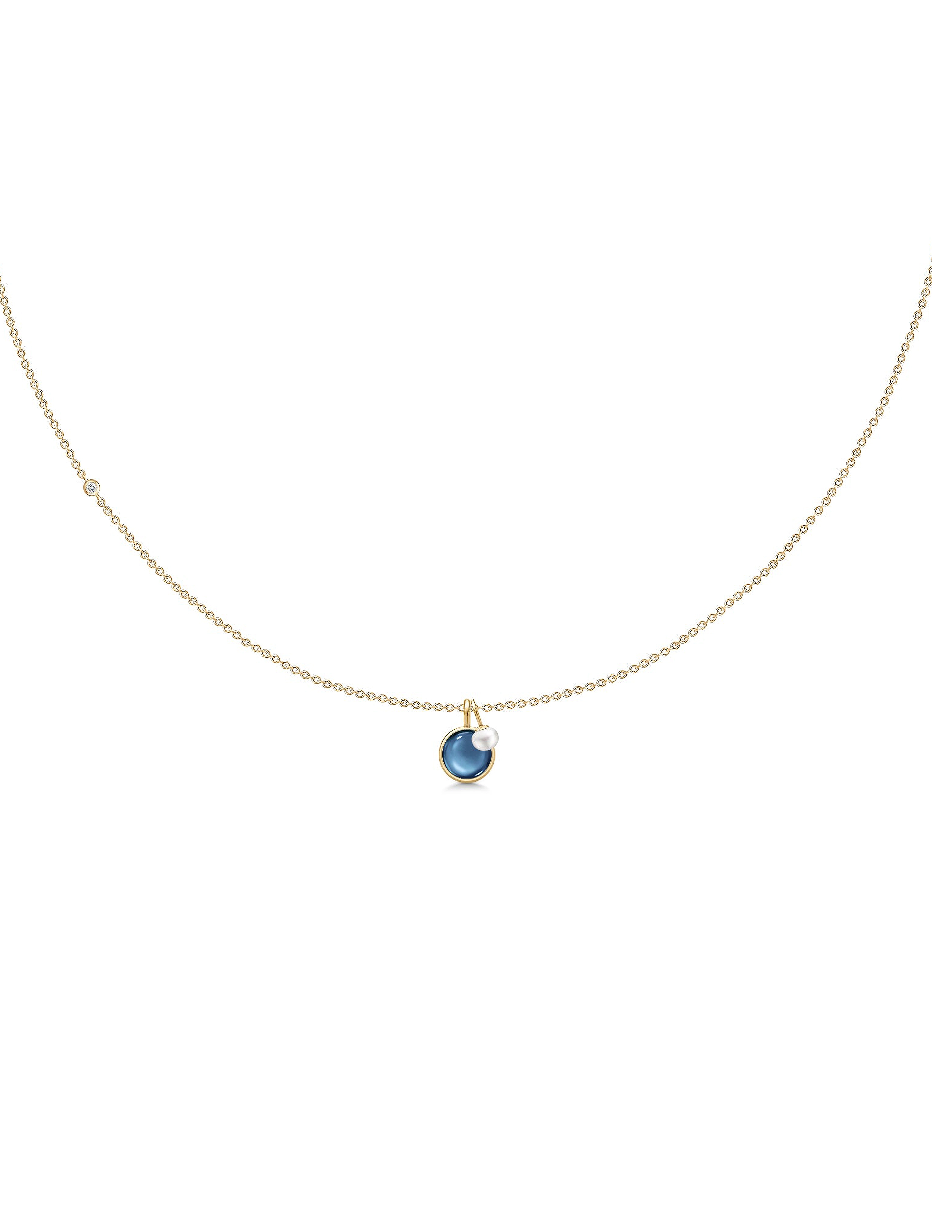Julie Sandlau Prime Pendant Gold, One Size, Jewellery, Blau - Pendants, Frauen