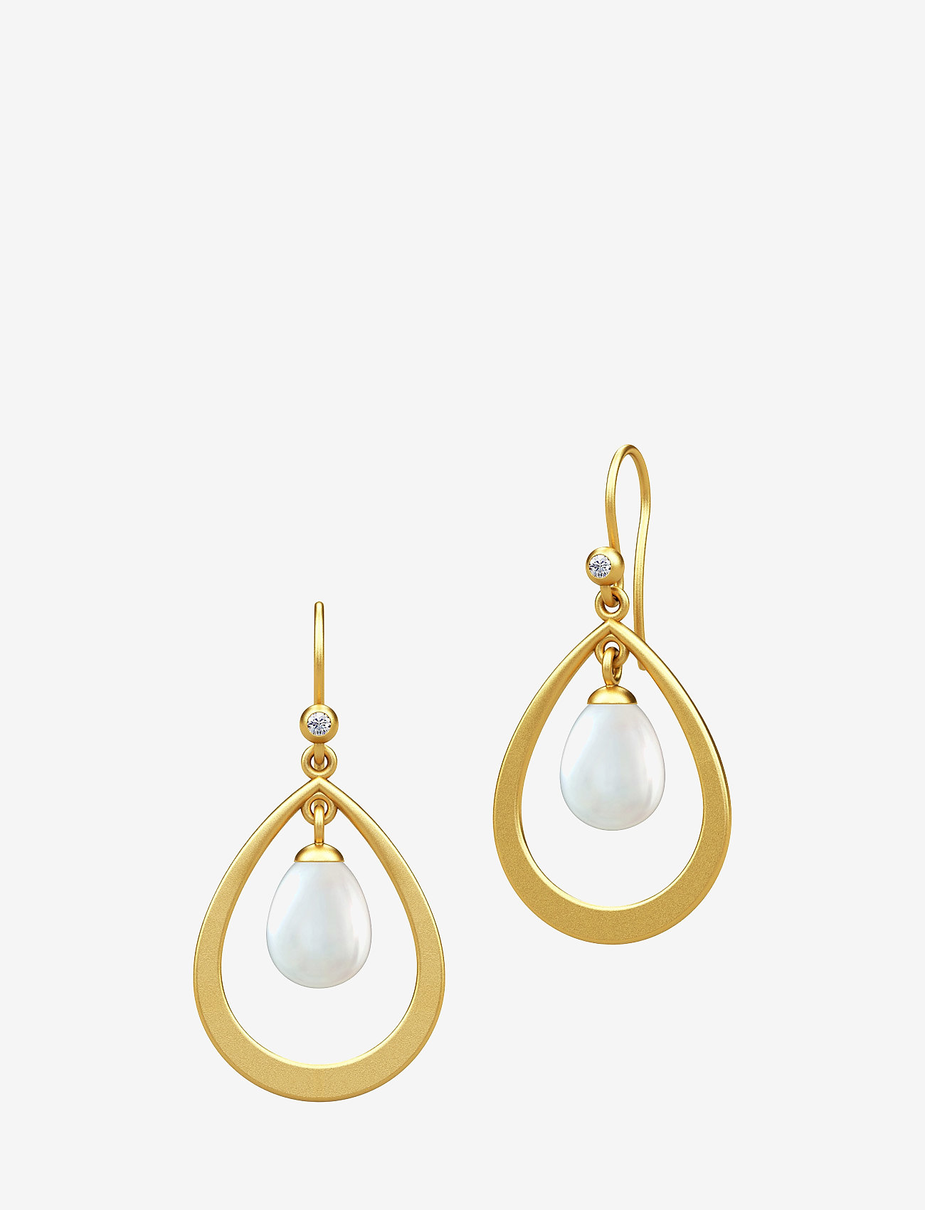 Julie Sandlau Afrodite Droplet Earrings - Julie Sandlau - PEARL WHITE / gold