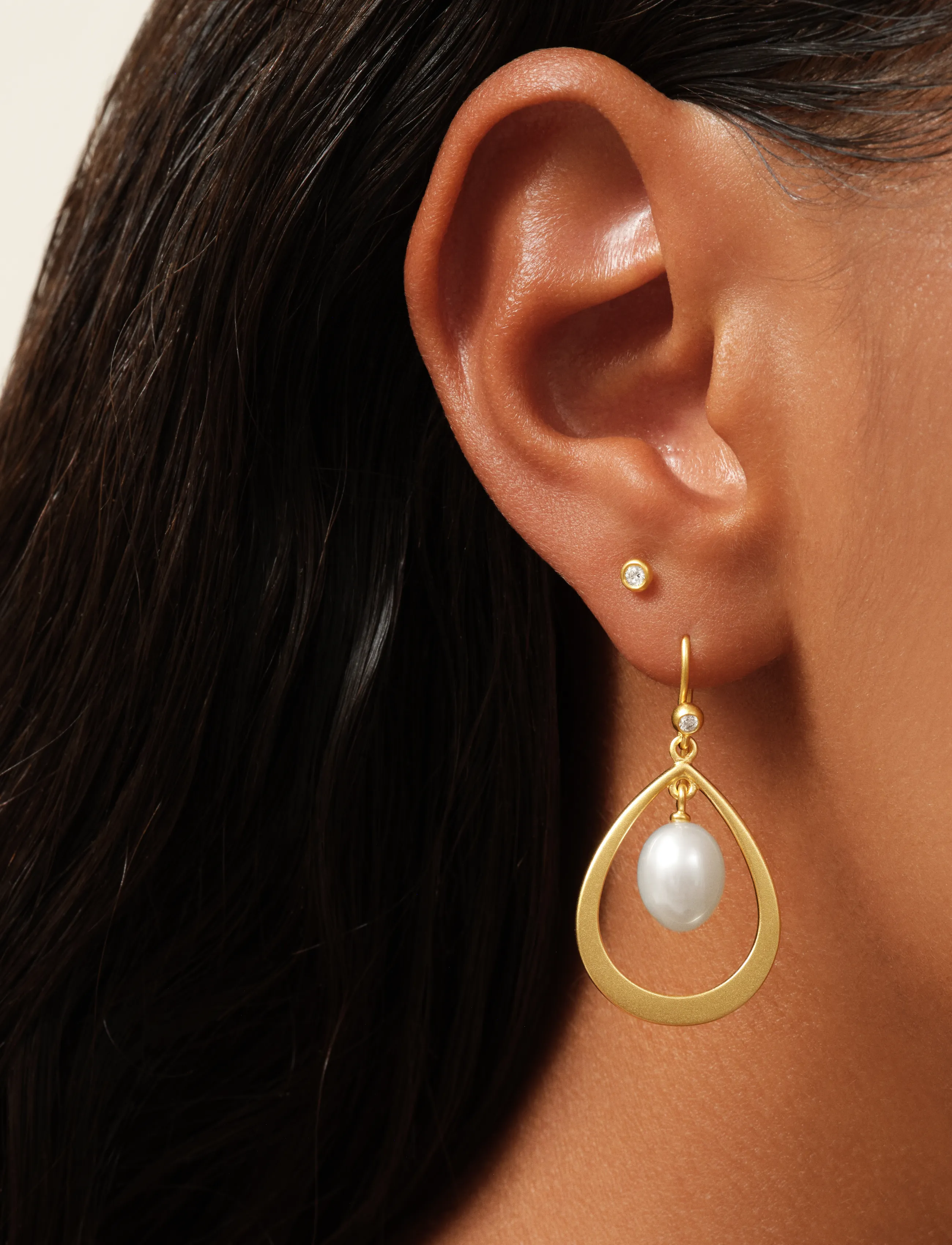 Julie Sandlau Afrodite Droplet Earrings, One Size, Gold - Pendants Frauen