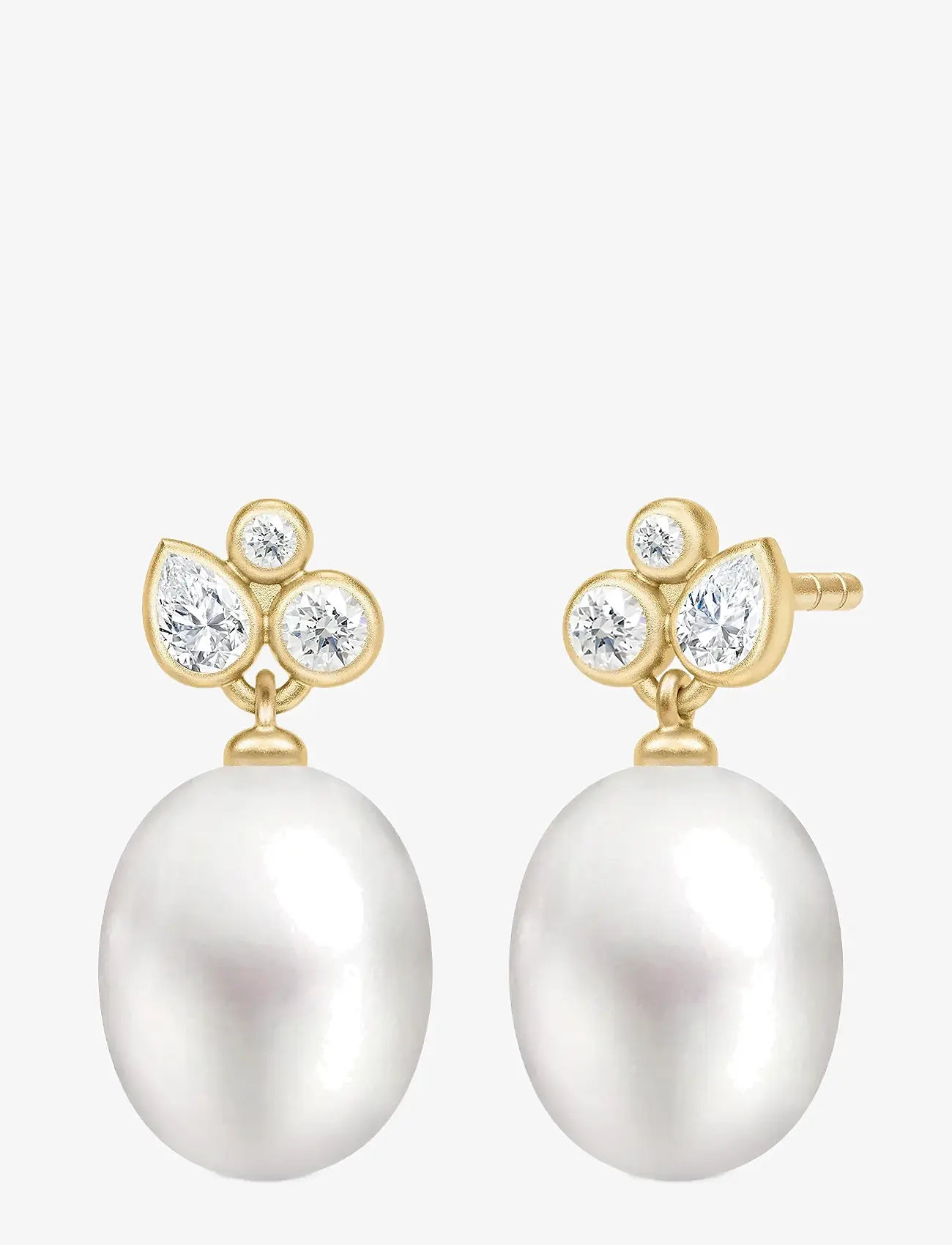 Julie Sandlau - Treasure Earrings - pendant earrings - white pearl - 1