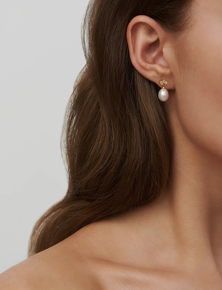 Julie Sandlau - Treasure Earrings - white pearl - 0
