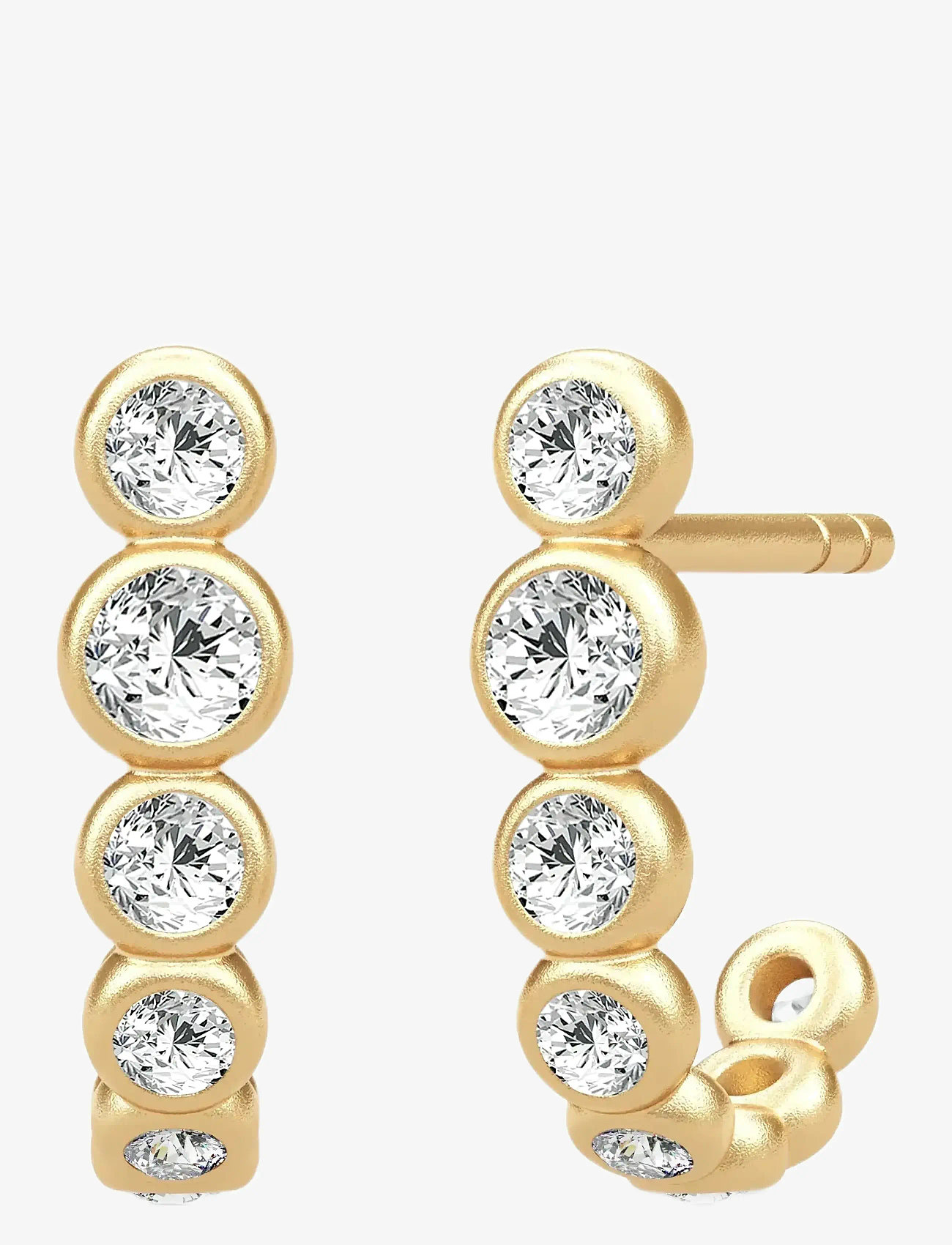 Julie Sandlau - Grace Curve Earstud - kreolen - gold - 1