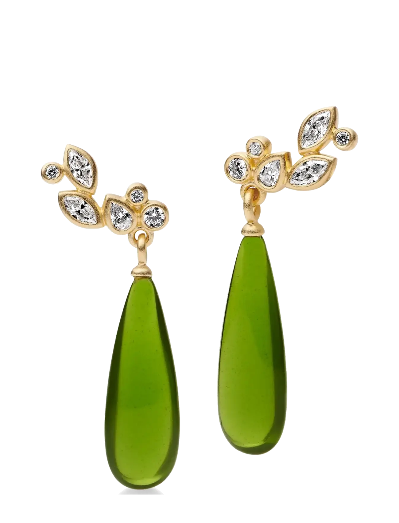 Julie Sandlau Treasure Drop Earrings - Basics - MOSS GREEN / green