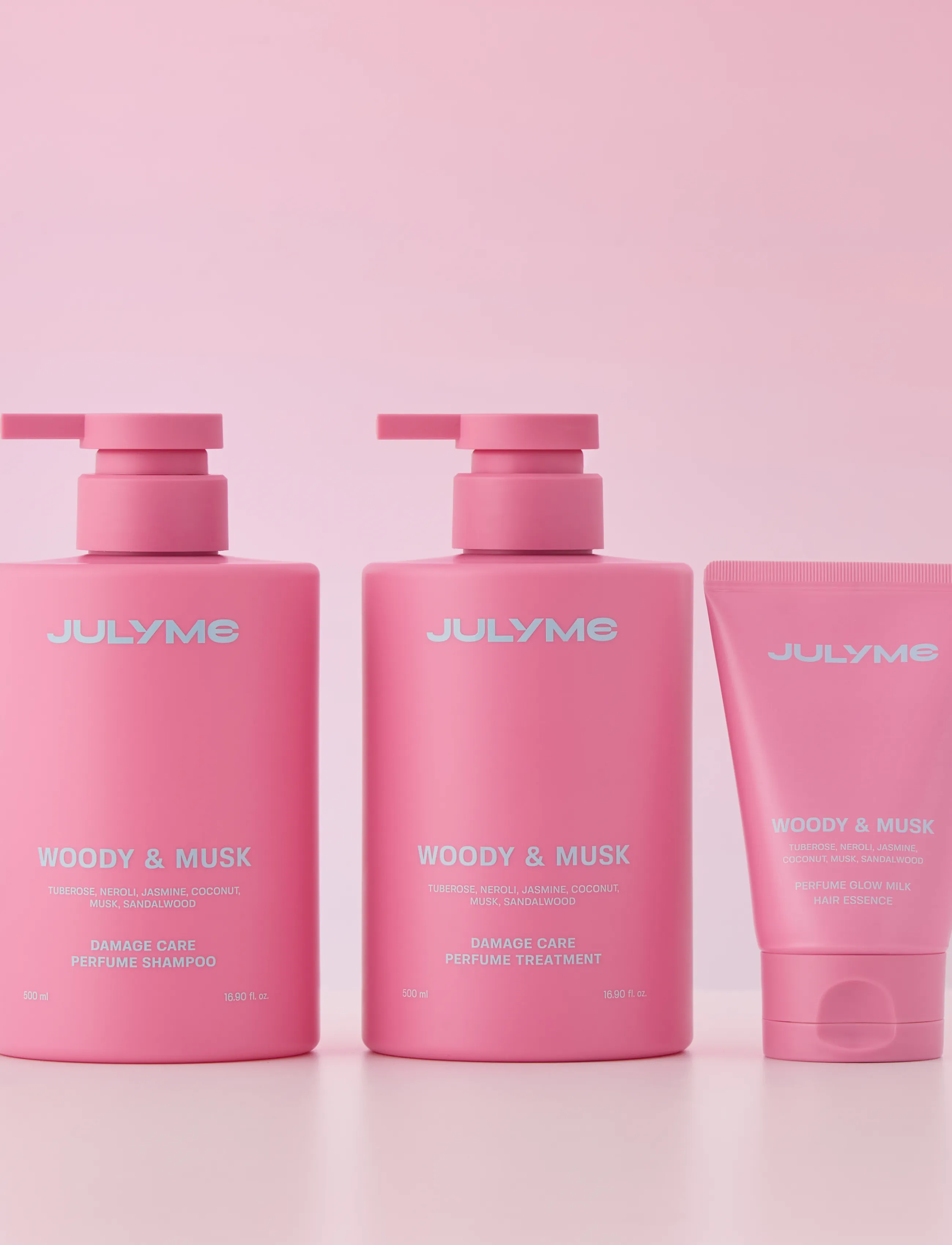 Julyme - Perfume Glow Milk Hair Essence Woody & Musk - hårkure - clear - 3