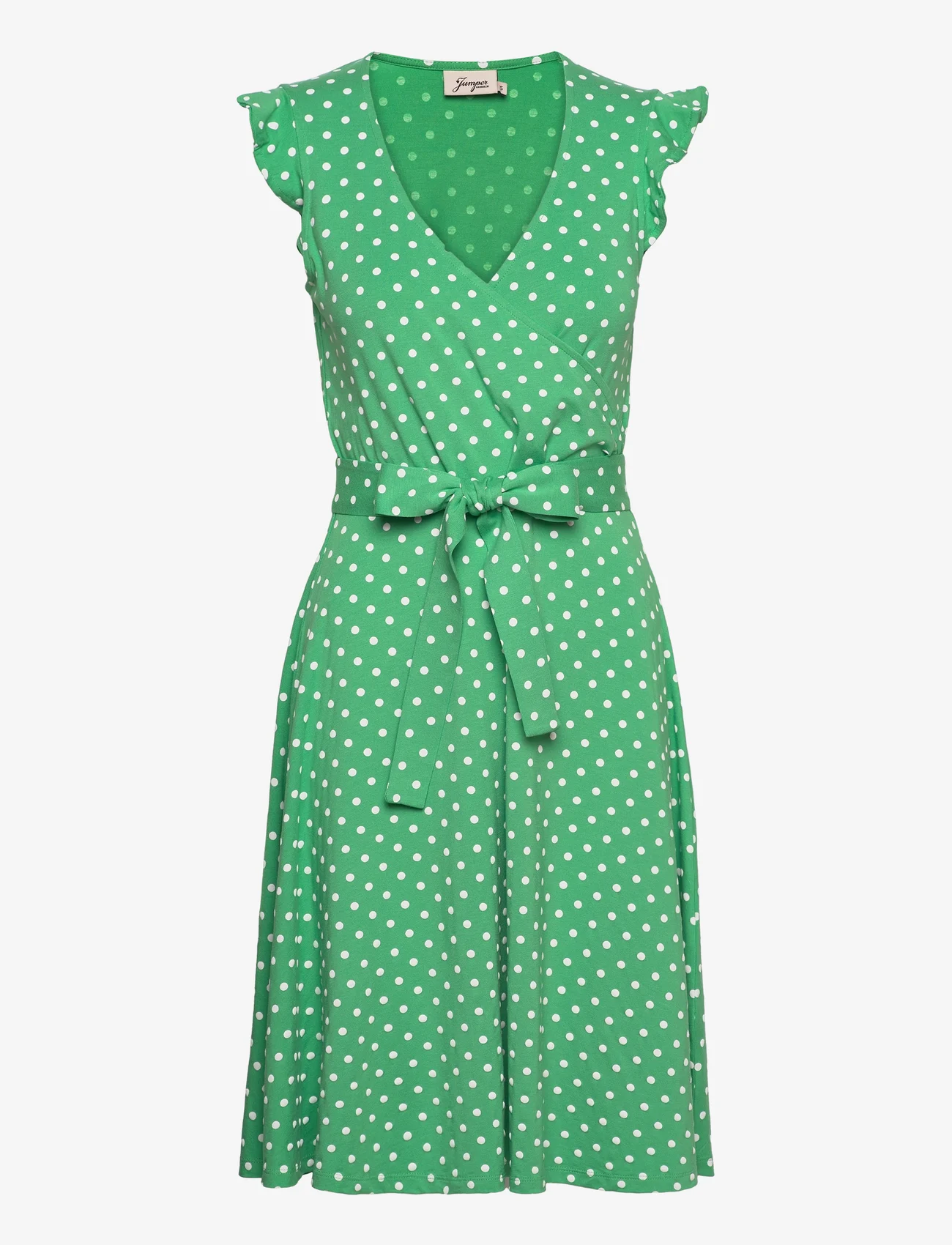 Jumperfabriken - Boel dot - slå-om-kjoler - green - 1