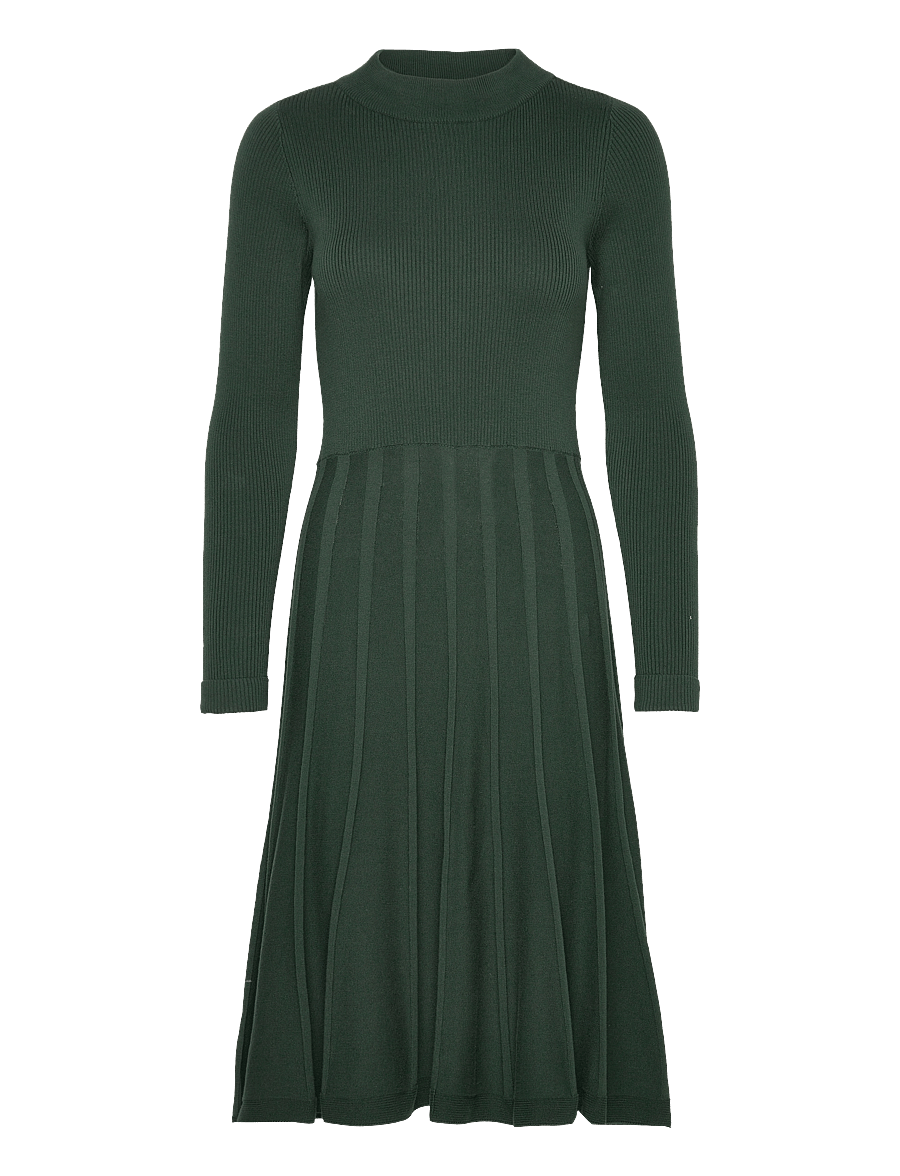 Jumperfabriken - Henna Dress - knitted dresses - darkgreen - 1