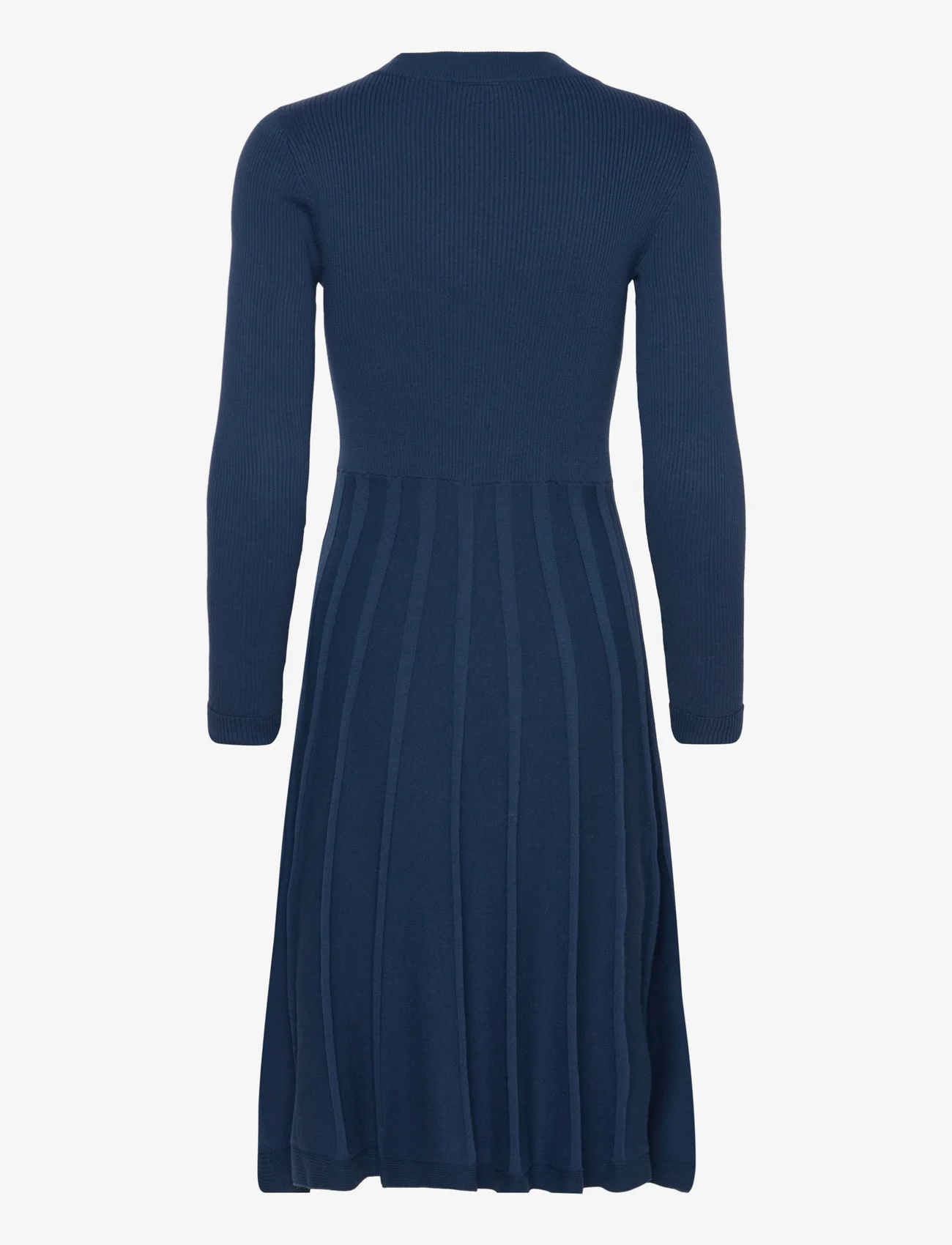 Jumperfabriken - Henna dress Dark Blue - strikkede kjoler - darkblue - 1