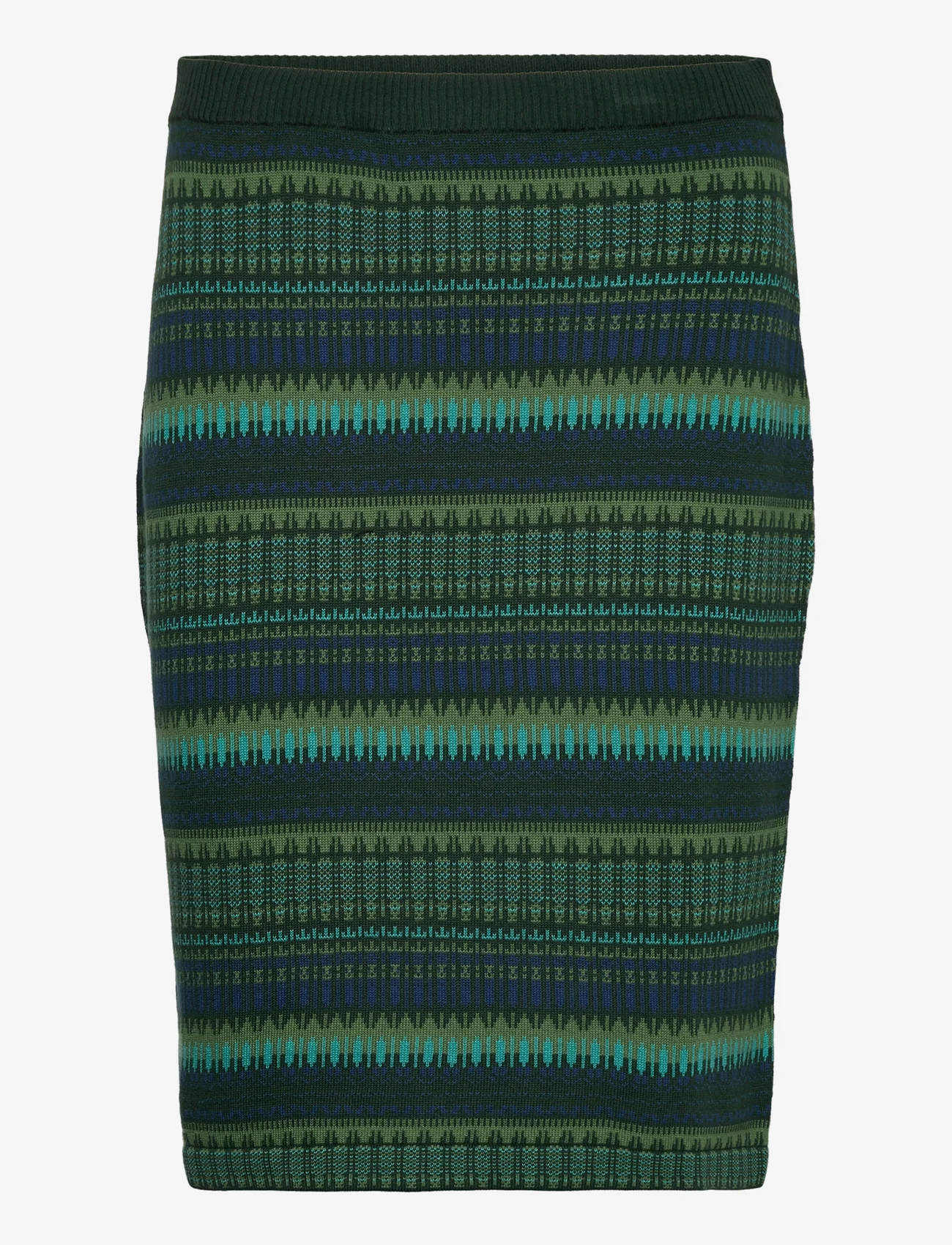 Jumperfabriken - Margery skirt Green - stickade kjolar - green - 0