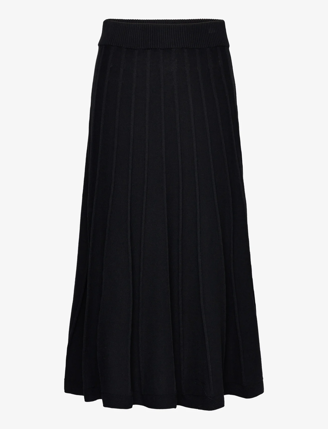 Jumperfabriken - Klara skirt Black - stickade kjolar - black - 0