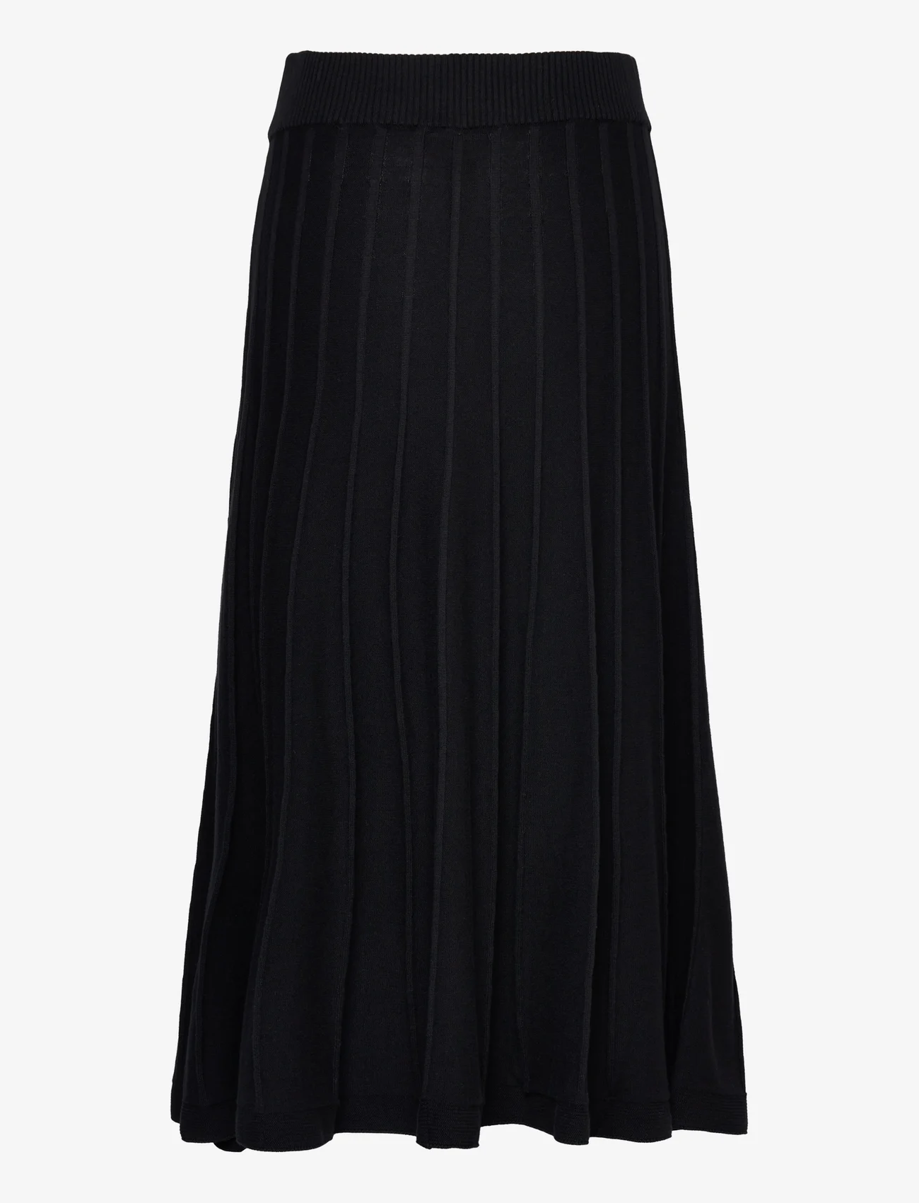 Jumperfabriken - Klara skirt Black - stickade kjolar - black - 1