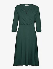 Jumperfabriken - Kate dress Darkgreen - wrap dresses - darkgreen - 0