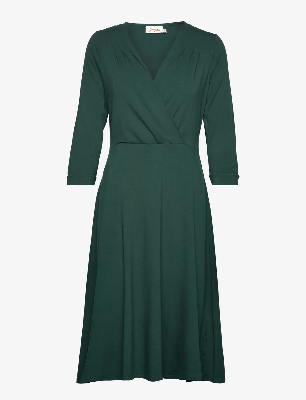 Jumperfabriken - Kate Dress - omlottklänningar - darkgreen - 0