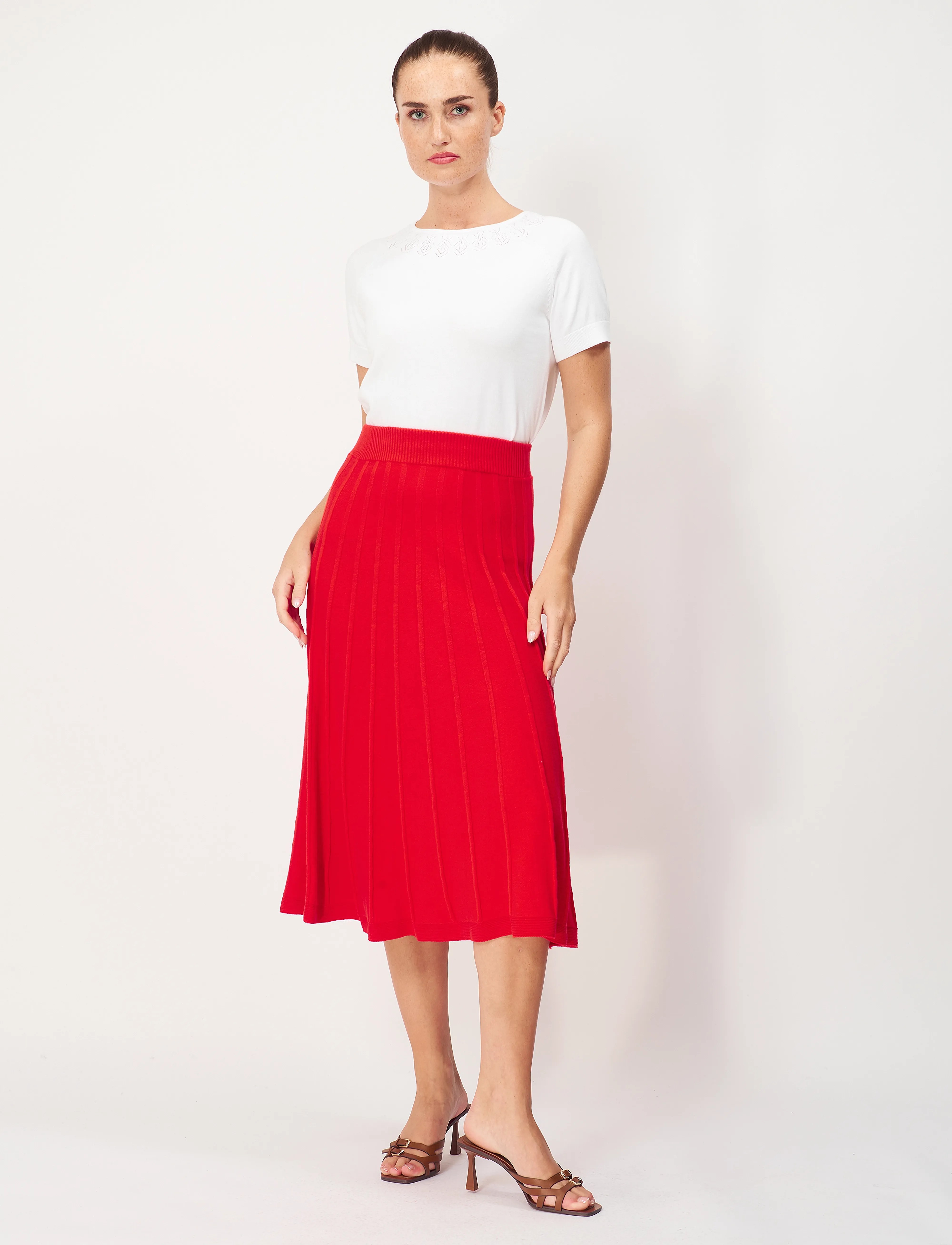 Jumperfabriken - Klara Skirt - red - 5