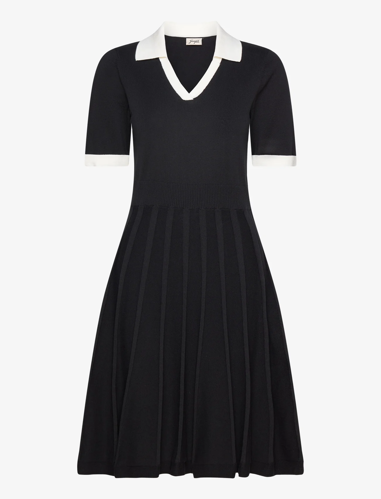 Jumperfabriken - Mallory - strikkede kjoler - black - 0