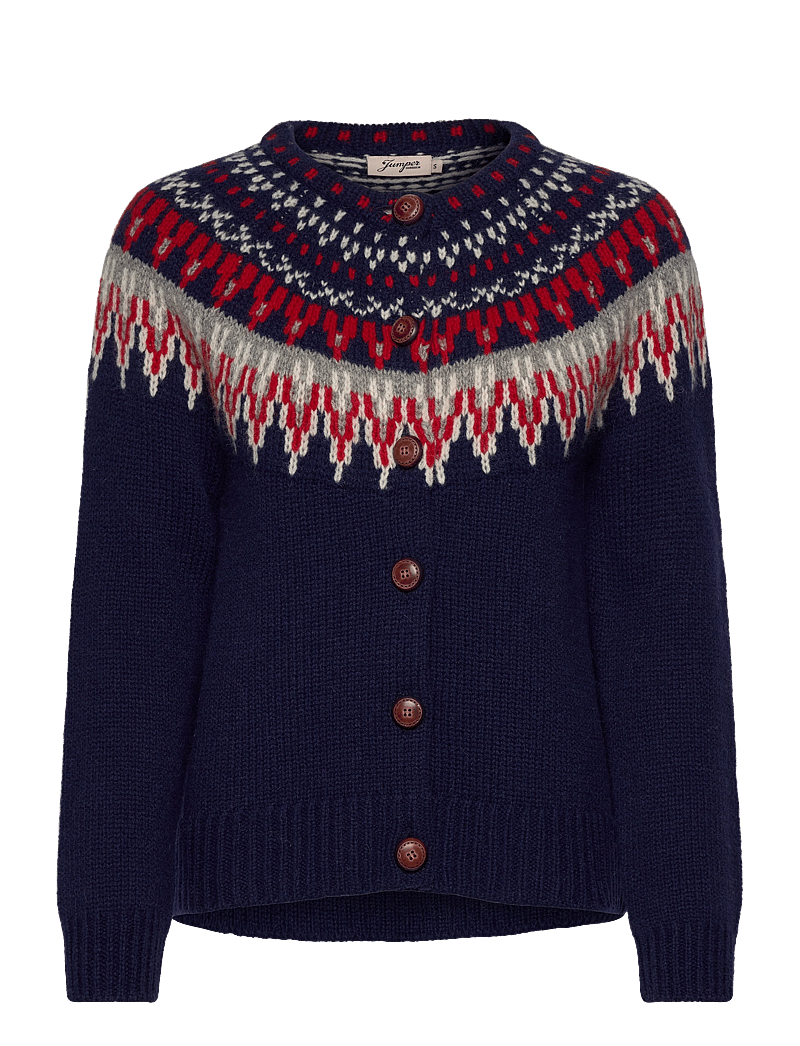 Jumperfabriken - Joelle Cardigan - cardigans - navy - 1
