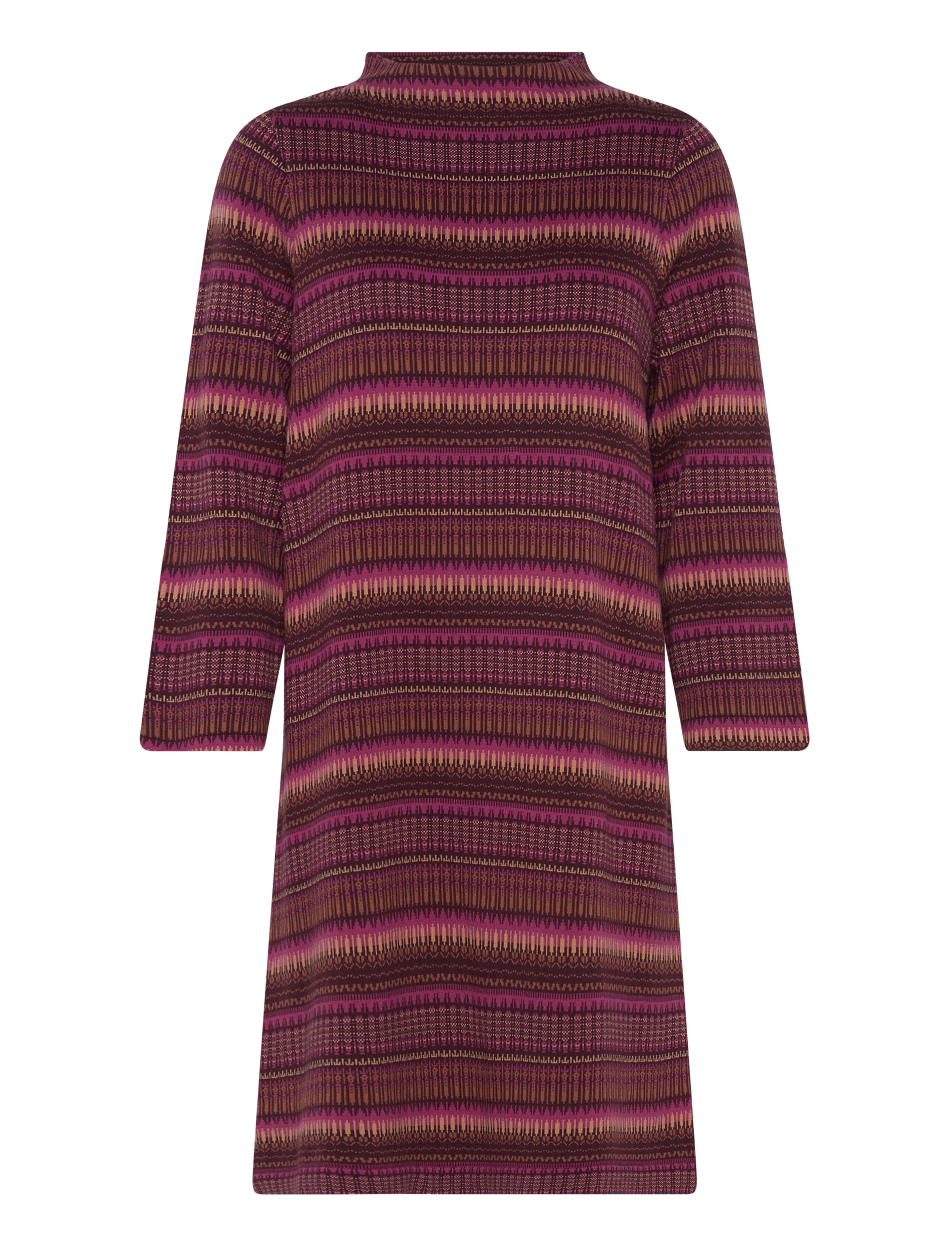 Jumperfabriken Sunday LS Dress - Jumperfabriken - BURGUNDY / burgundy