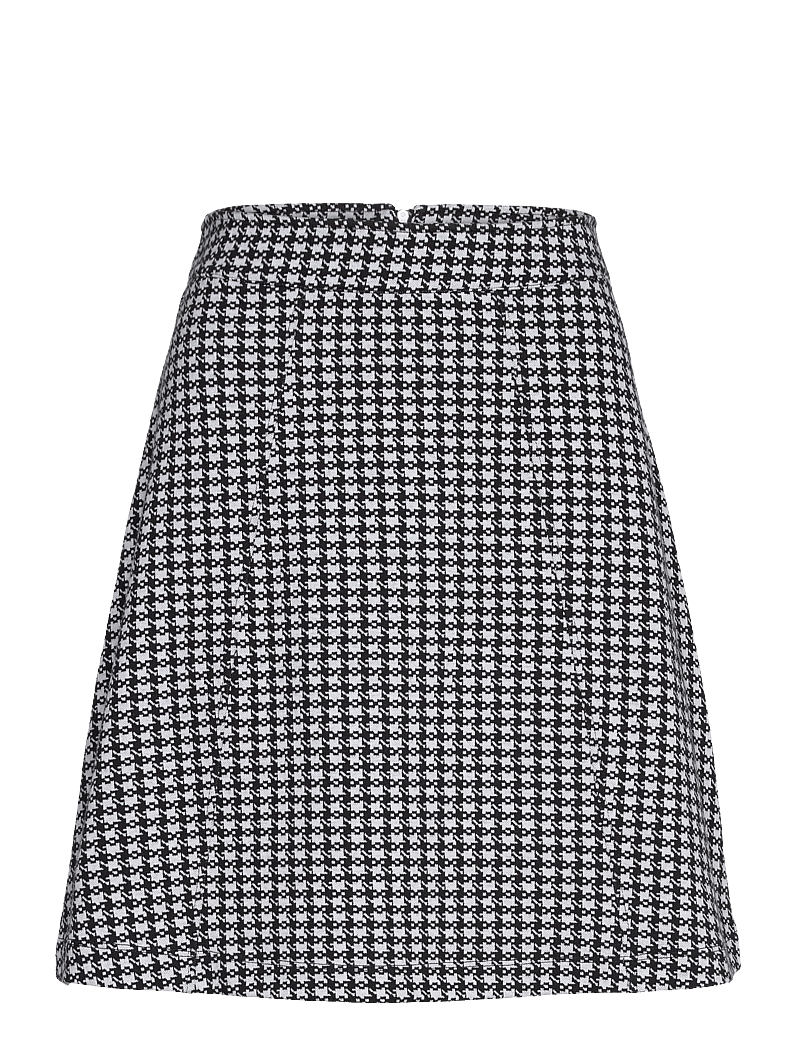 Jumperfabriken - Madeleine Dogtooth Skirt - korte nederdele - black - 0