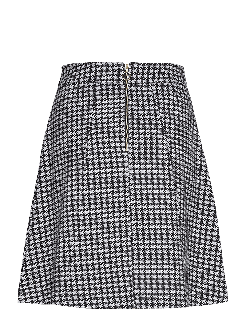 Jumperfabriken - Madeleine Dogtooth Skirt - korte nederdele - black - 1