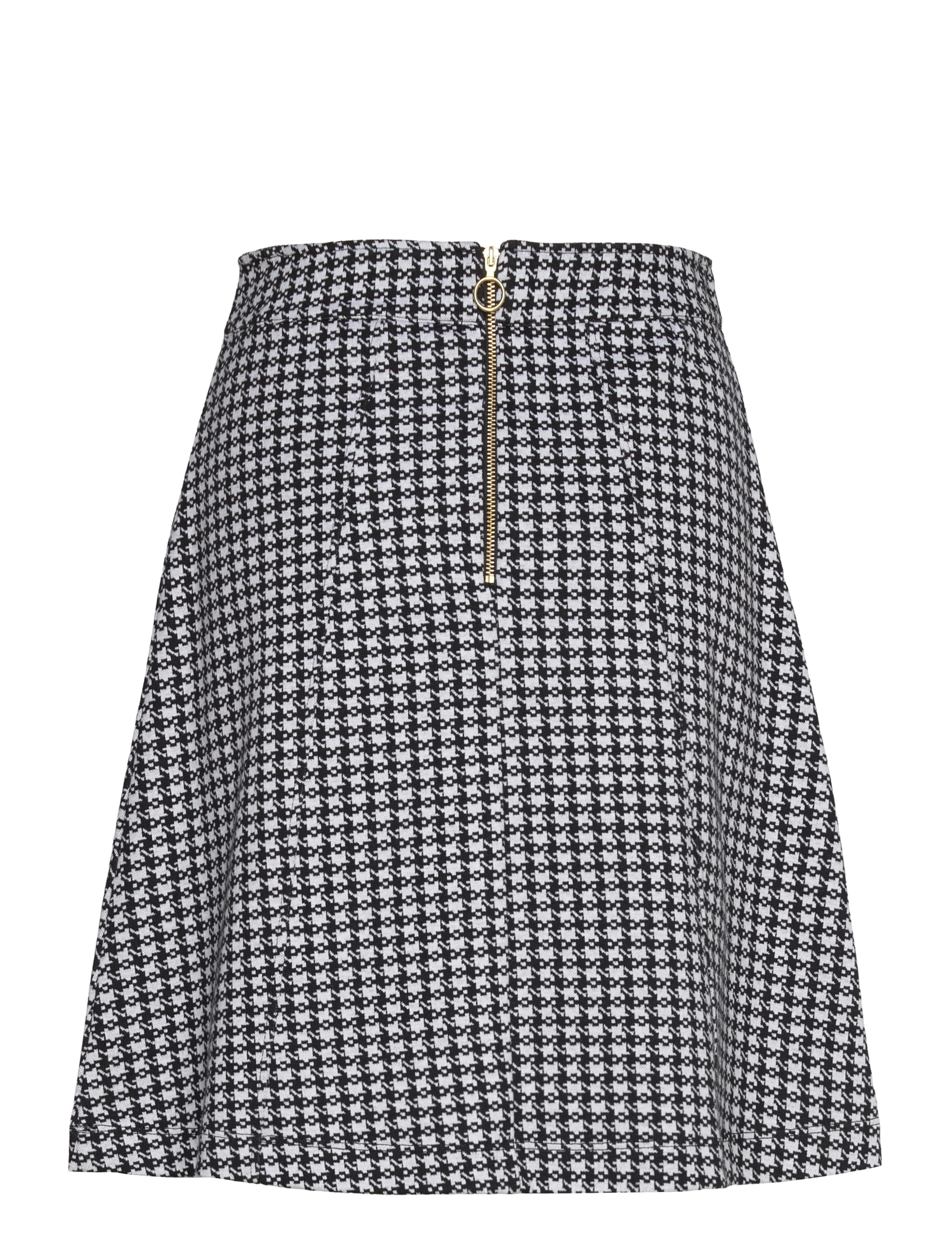 Jumperfabriken - Madeleine Dogtooth Skirt - korte nederdele - black - 1