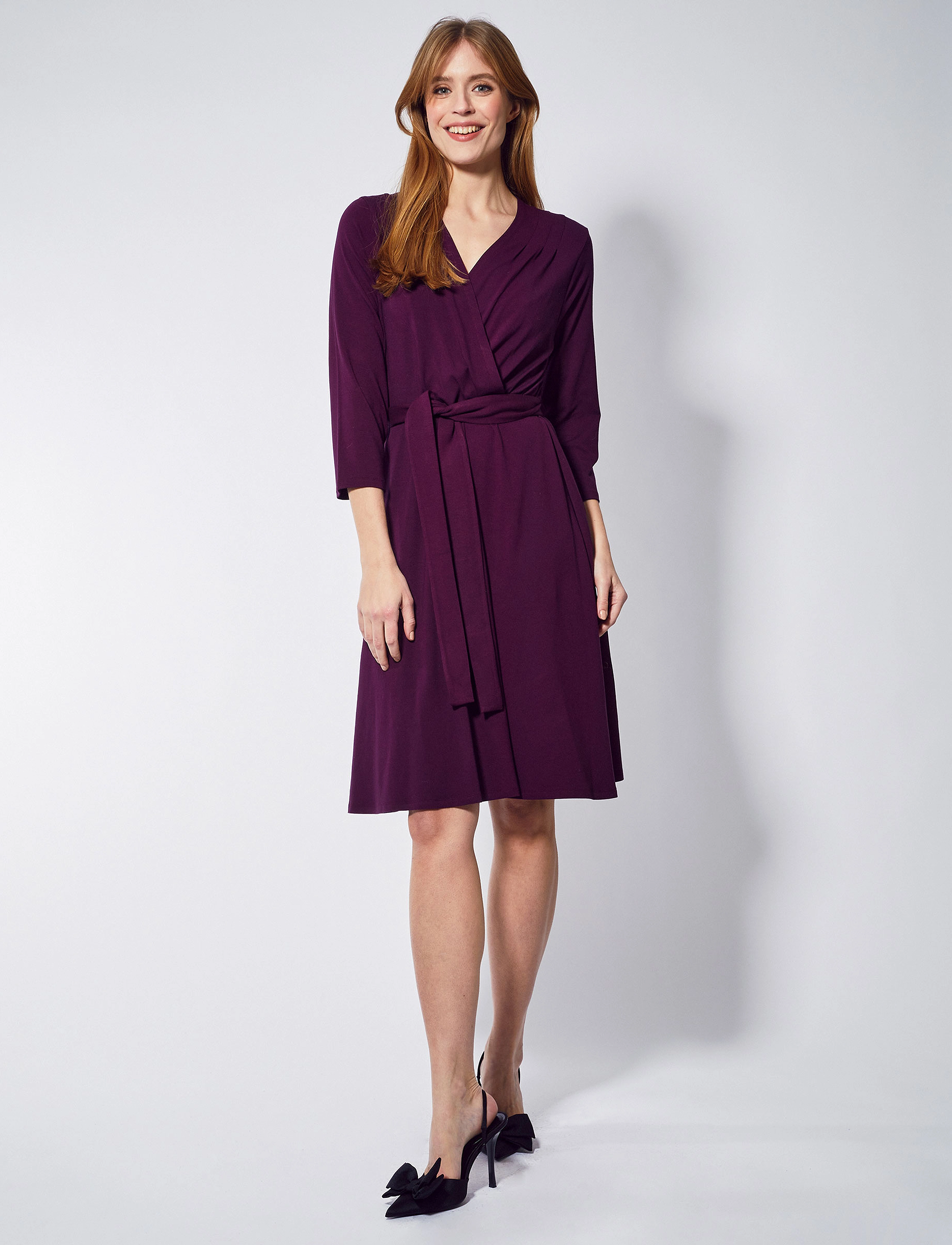 Jumperfabriken Kate Dress, M, Burgundy, Kjoler > Knælange Og Midi, Dame