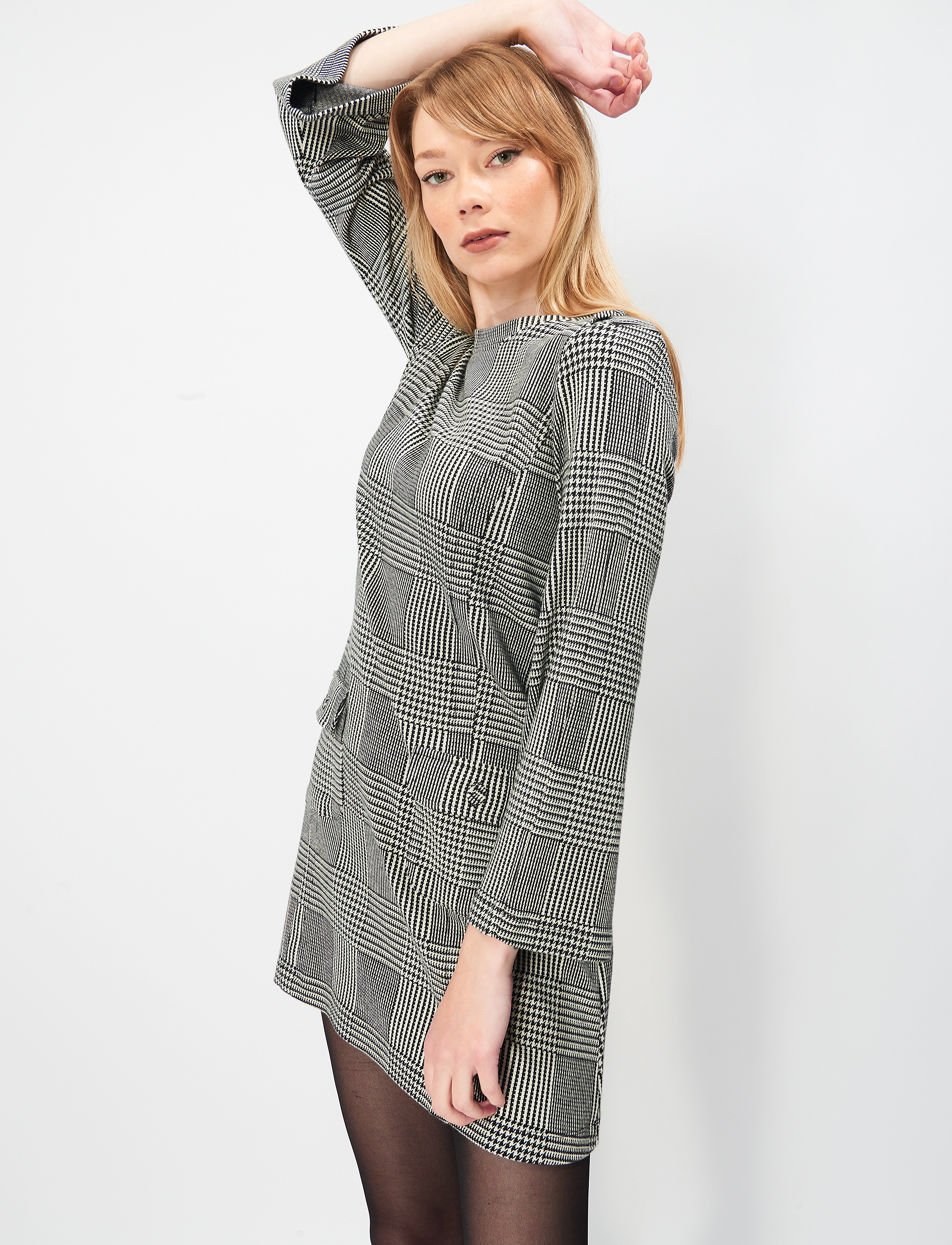 Jumperfabriken - Janet Dress - festtøj til outletpriser - black/white - 4
