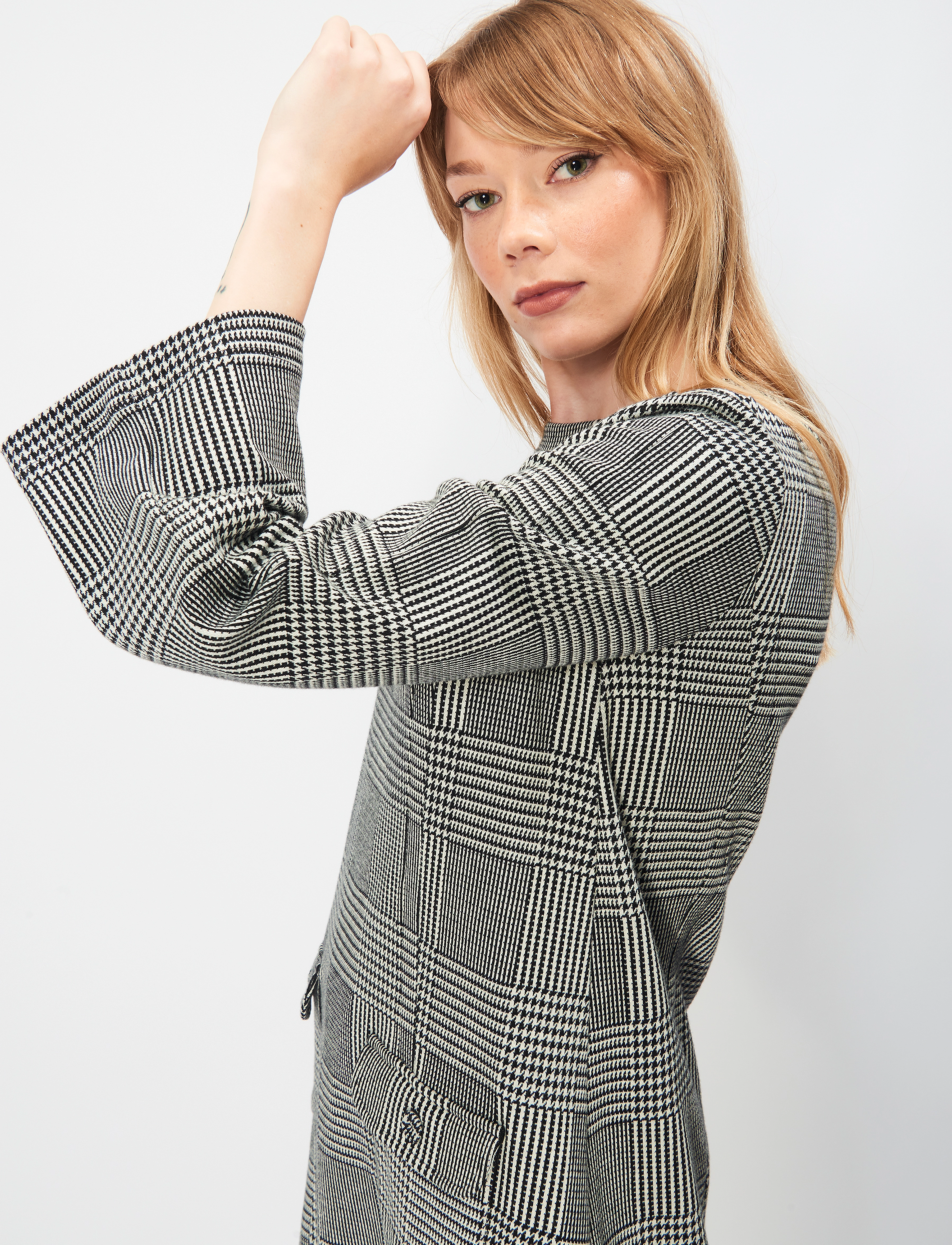 Jumperfabriken - Janet Dress - festtøj til outletpriser - black/white - 5