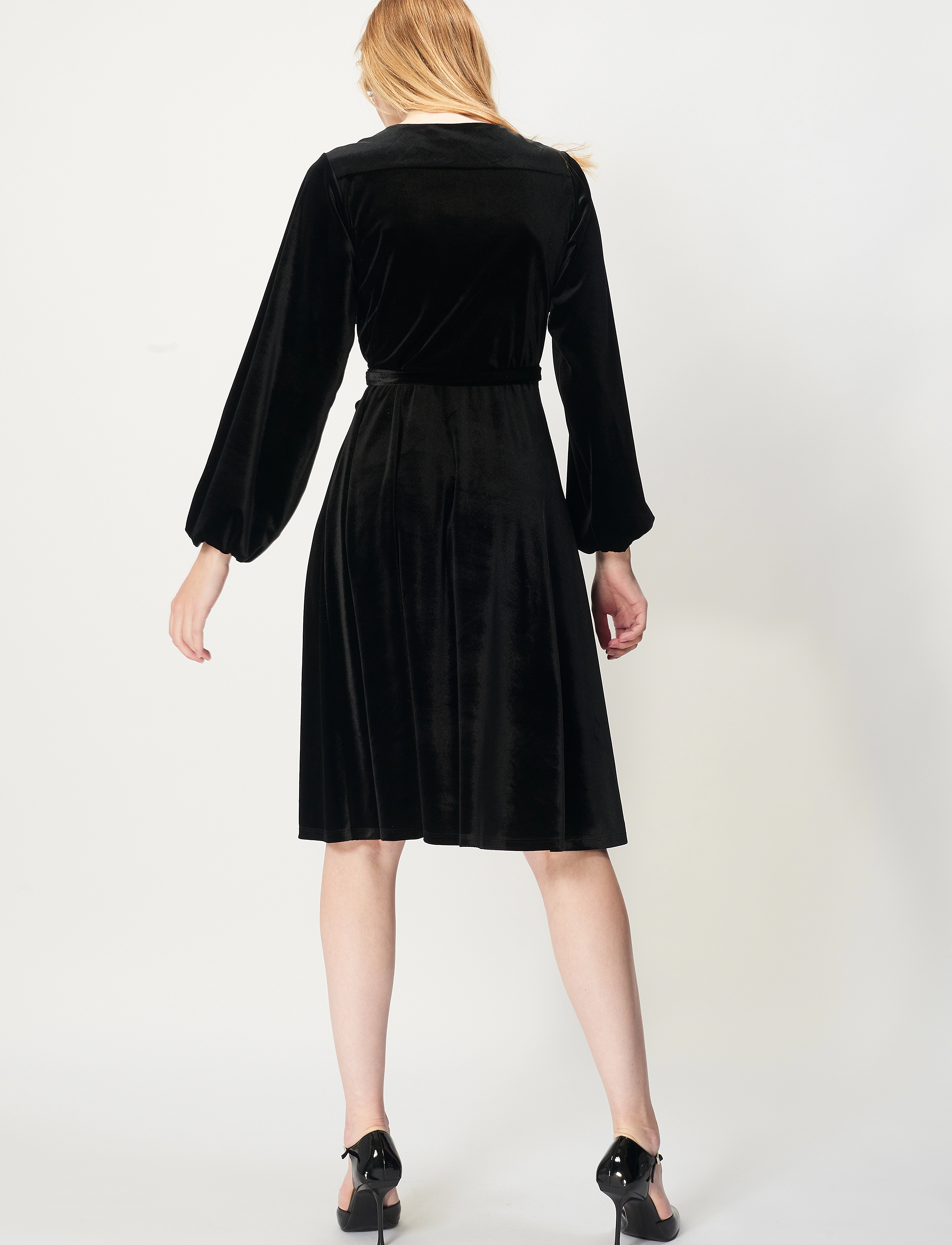 Jumperfabriken - Milena Dress - slå-om-kjoler - black - 4