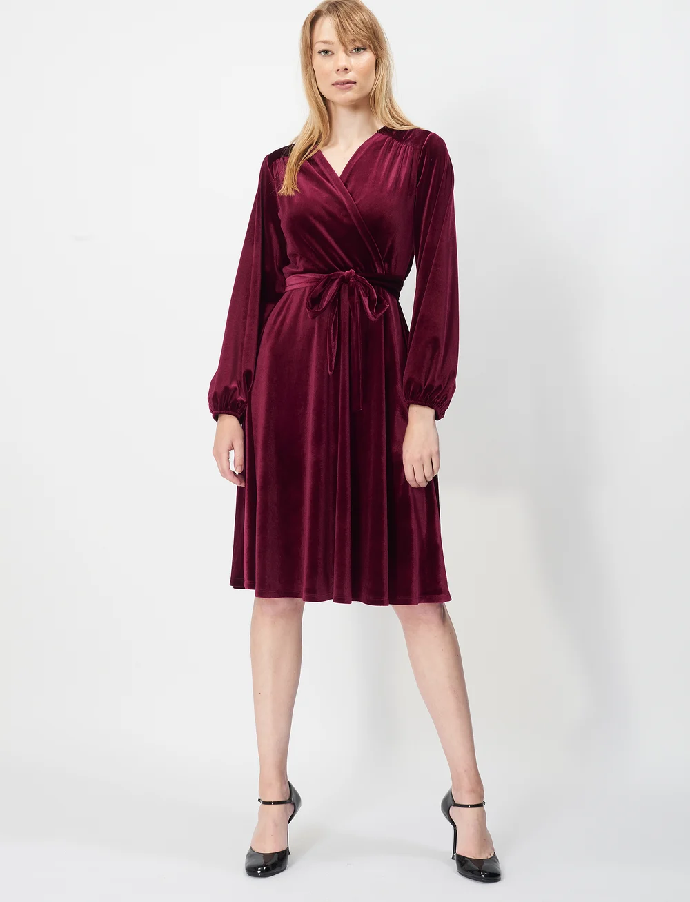 Jumperfabriken - Milena Dress - hõlmikkleidid - burgundy - 0