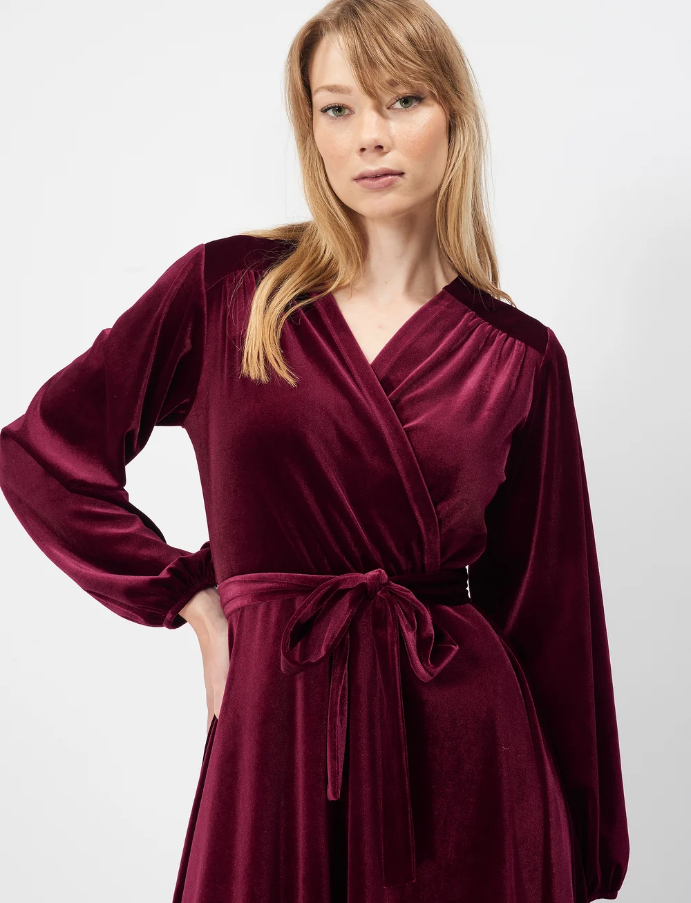 Jumperfabriken - Milena Dress - hõlmikkleidid - burgundy - 5