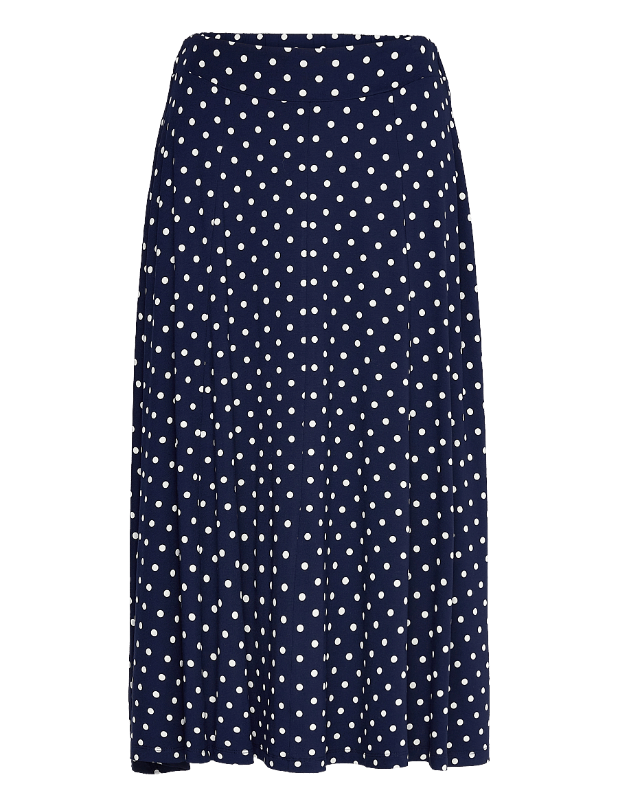 Jumperfabriken - Sunvi Dot Skirt - midi-röcke - blue - 1