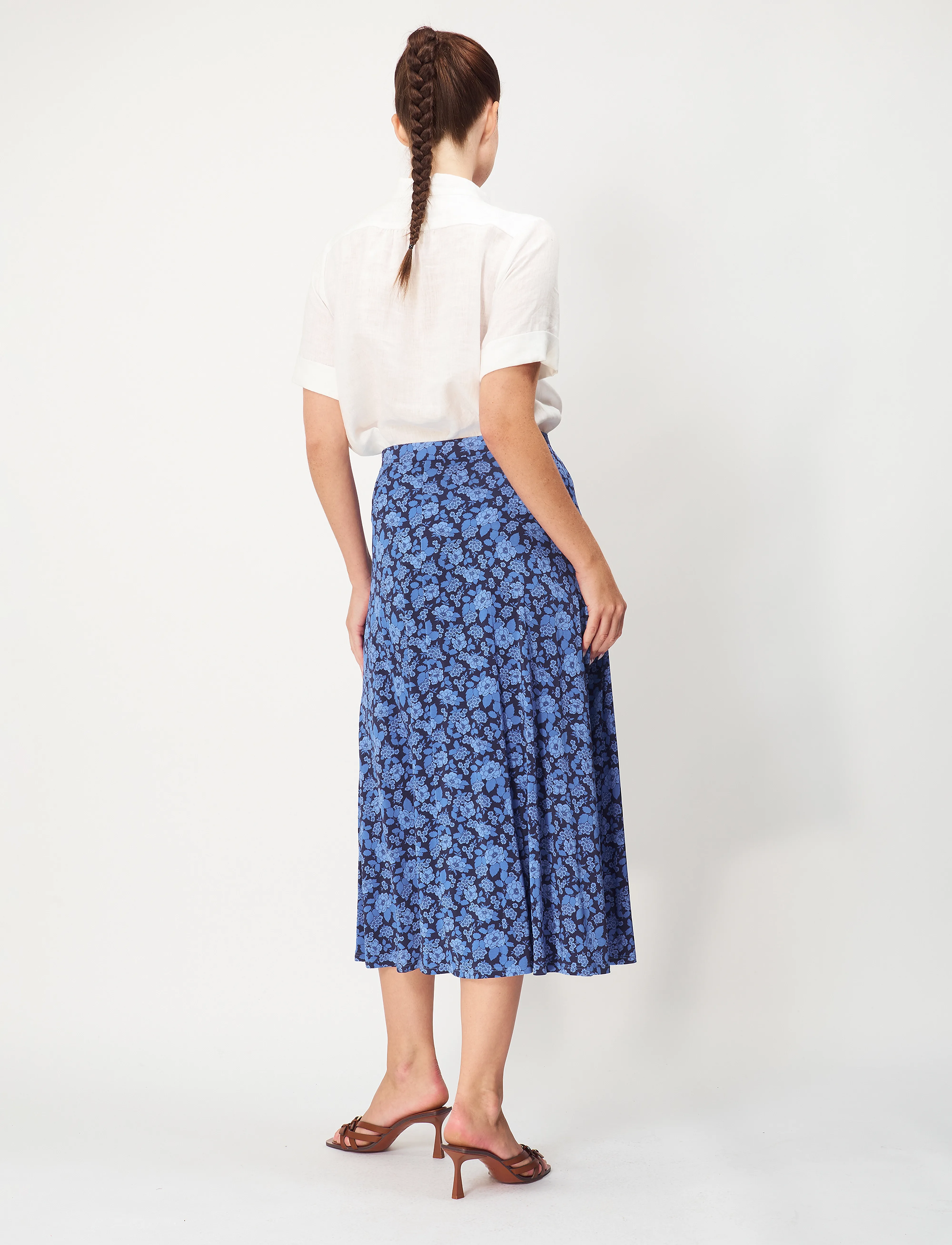 Jumperfabriken - Kayla Skirt - midi kjolar - navy - 5