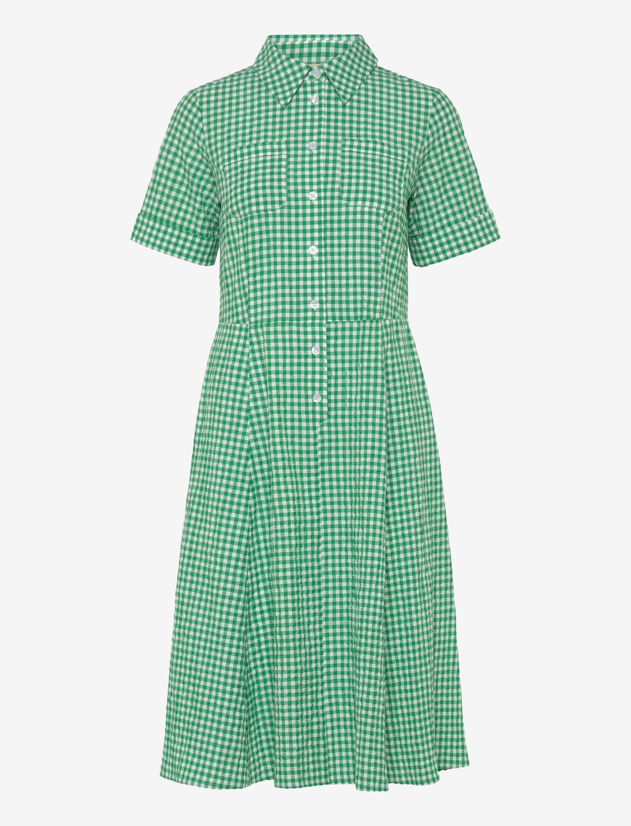 Jumperfabriken - Lexi Dress - skjortklänningar - green - 2