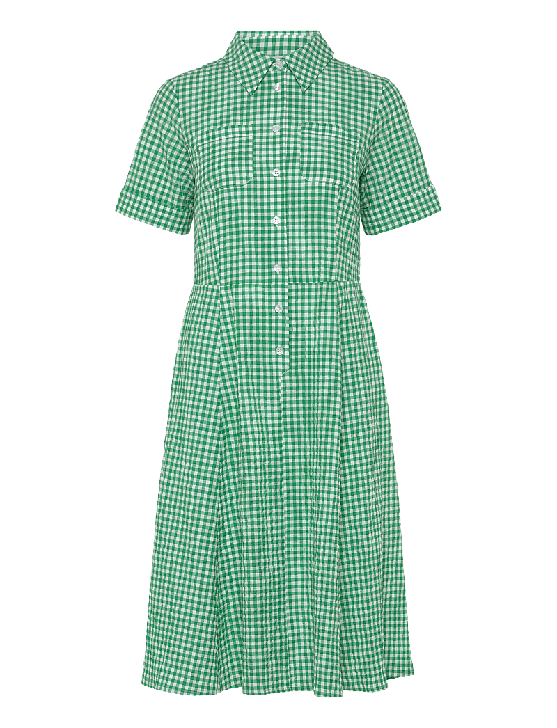 Jumperfabriken - Lexi Dress - skjortklänningar - green - 2